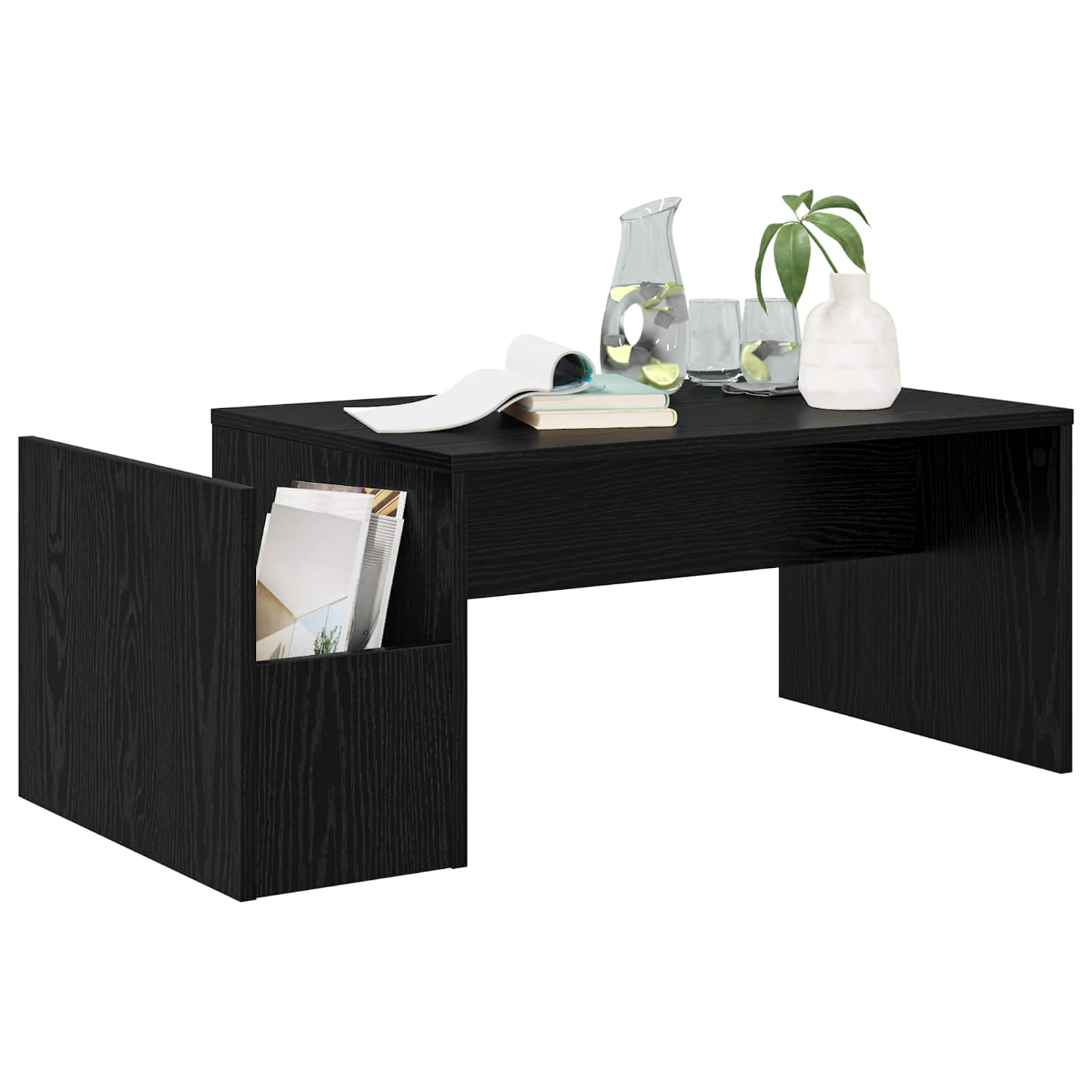Kava Stol Crni hrast 90 x 45 x 35 cm Konstruirano drvo