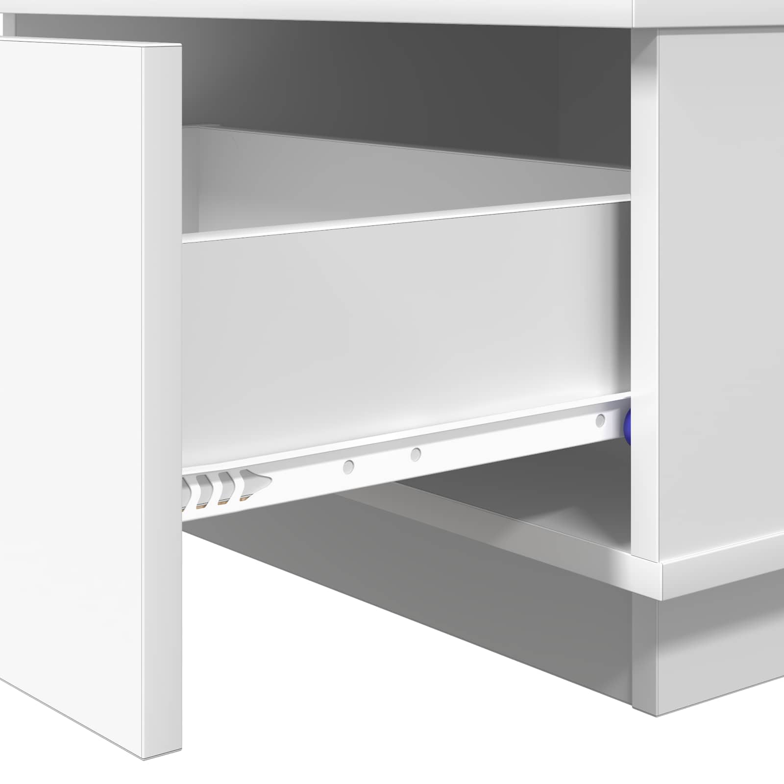 Kava Stol s ladicama Bijelo 95 x 55 x 31 cm Konstruirano drvo
