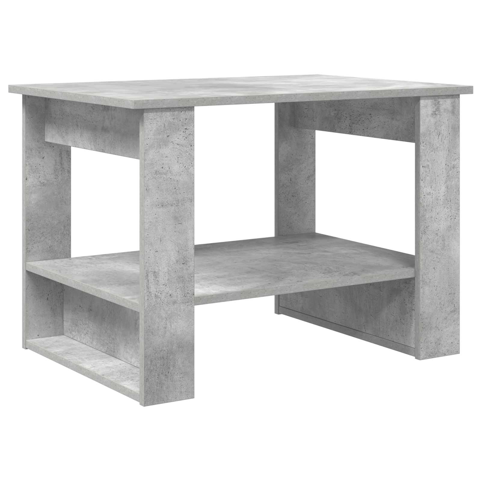 Kava Stol Betonski sivi 72 x 50 x 50 cm Konstruirano drvo