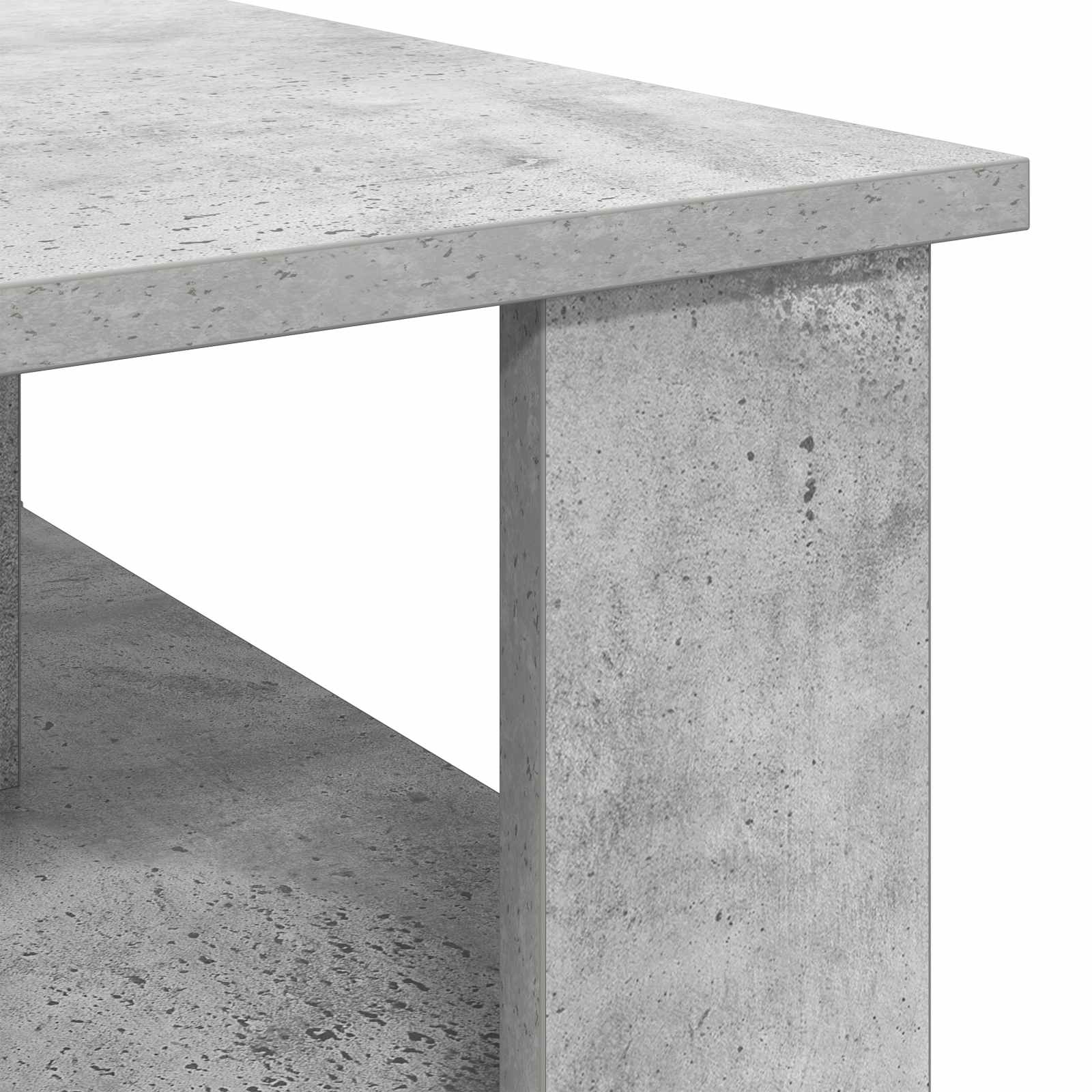 Kava Stol Betonski sivi 90 x 50 x 40 cm Konstruirano drvo