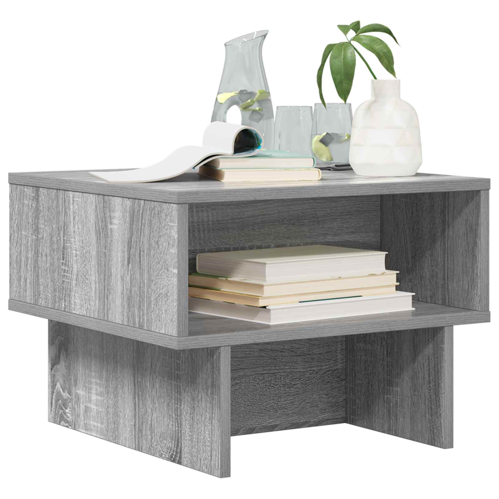 Kava Stol Siva Sonoma 48 x 46 x 35 cm Konstruirano drvo