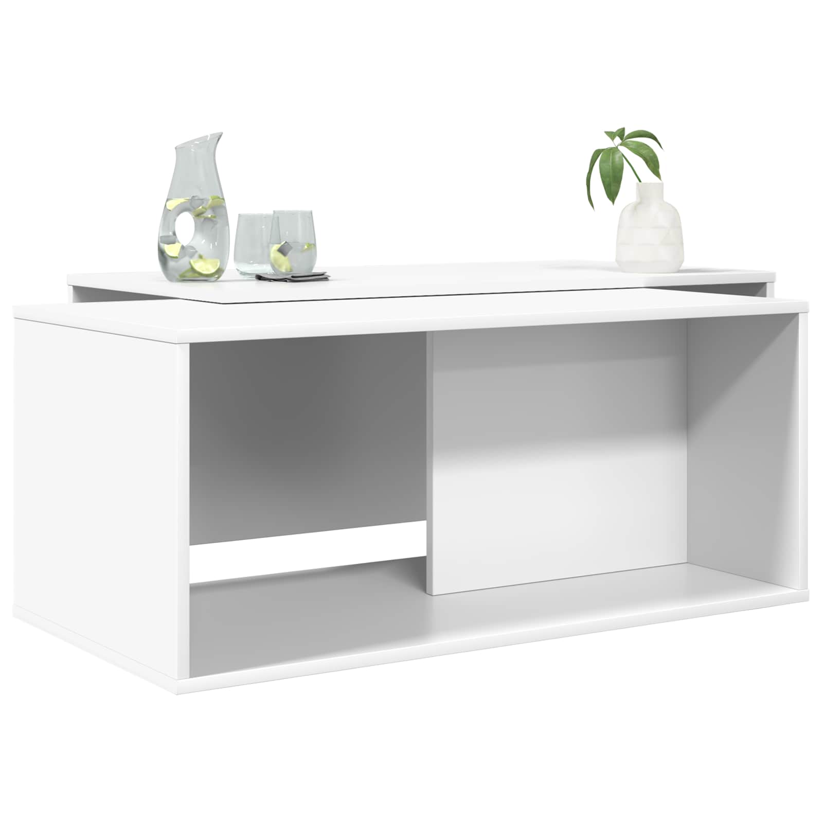 Set stolića za kavu 2 pcs Bijelo Konstruirano drvo