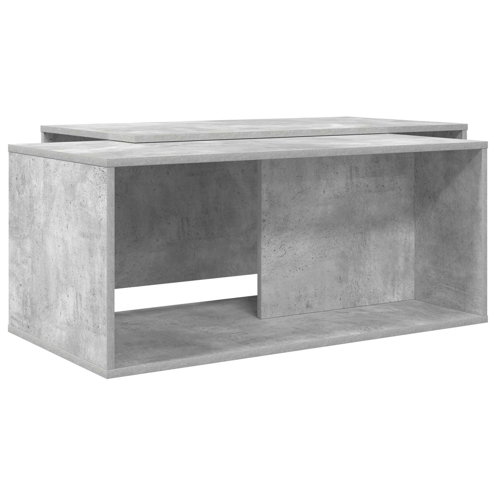 Set stolića za kavu 2 pcs Betonski sivi Konstruirano drvo