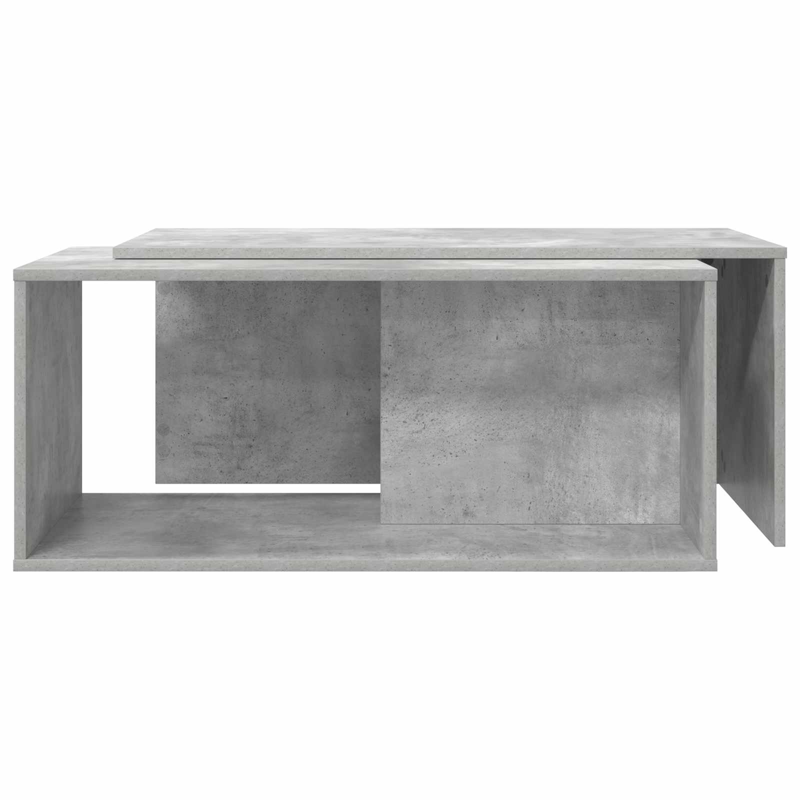 Set stolića za kavu 2 pcs Betonski sivi Konstruirano drvo