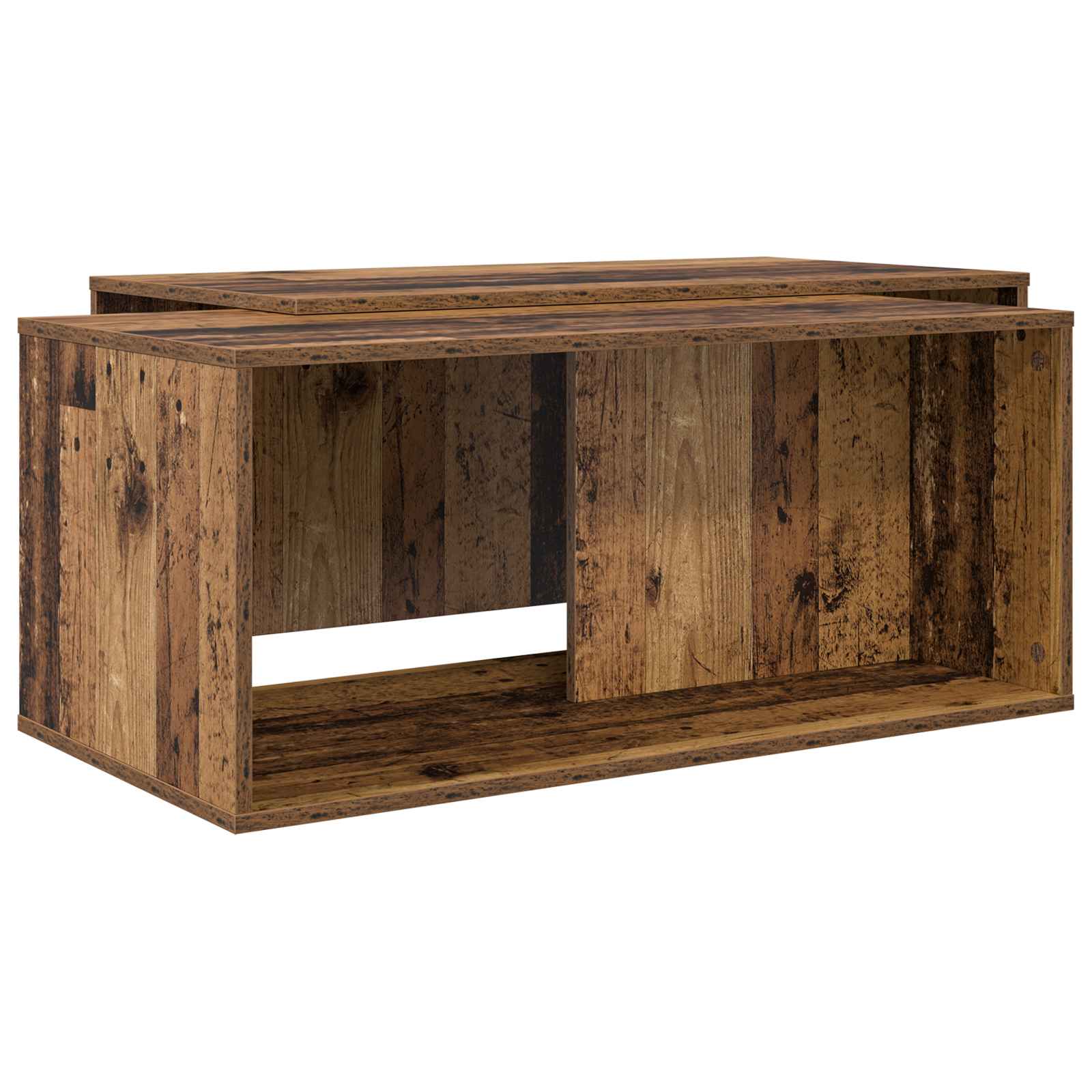 Set stolića za kavu 2 pcs Staro drvo Konstruirano drvo