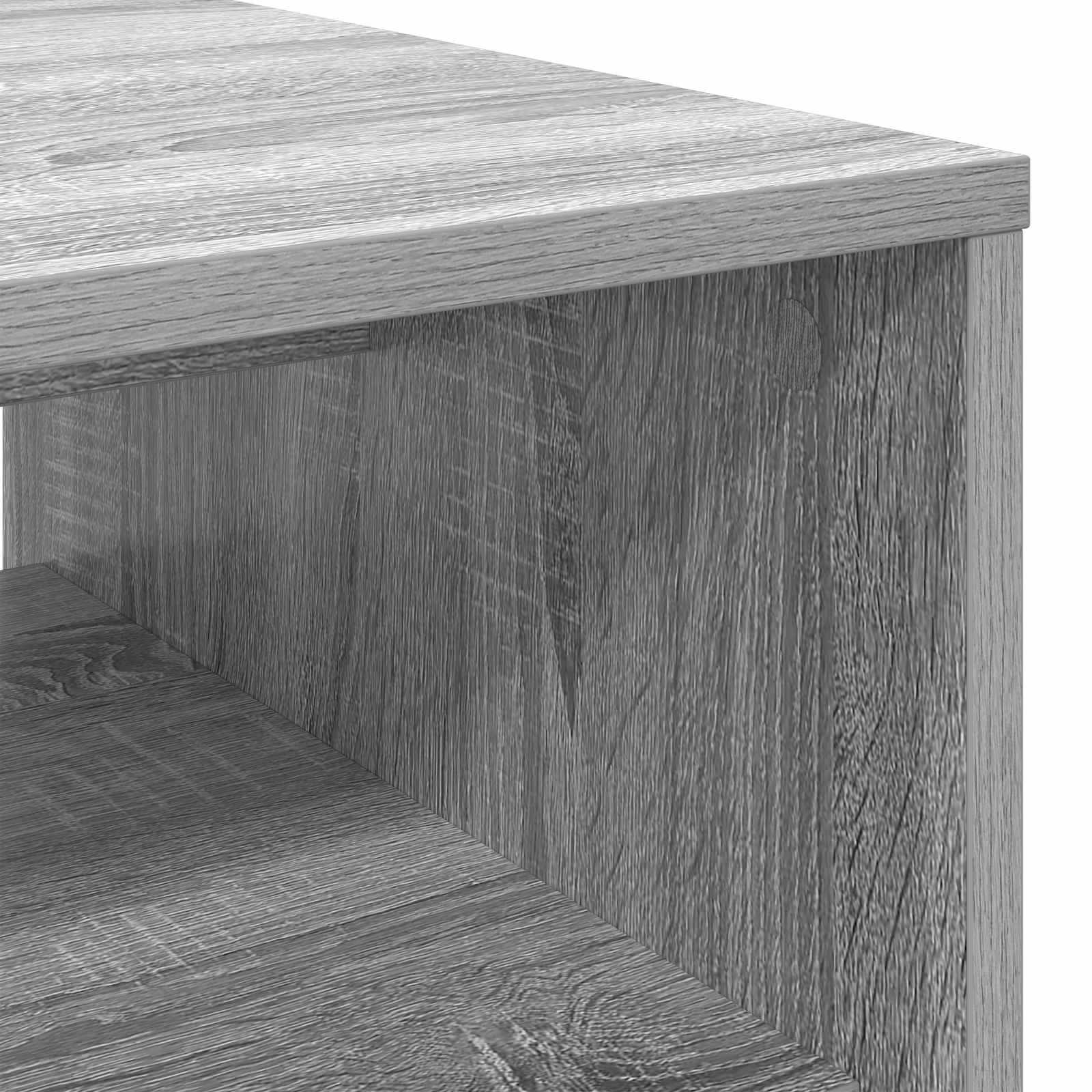 Kava Stol Siva Sonoma 80 x 50 x 40 cm Konstruirano drvo
