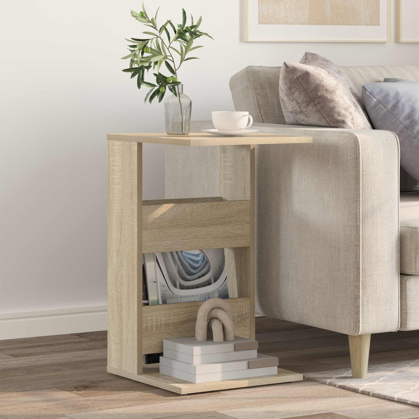 Bocni stol Sonoma hrast 40 x 35 x 60,5 cm Konstruirano drvo
