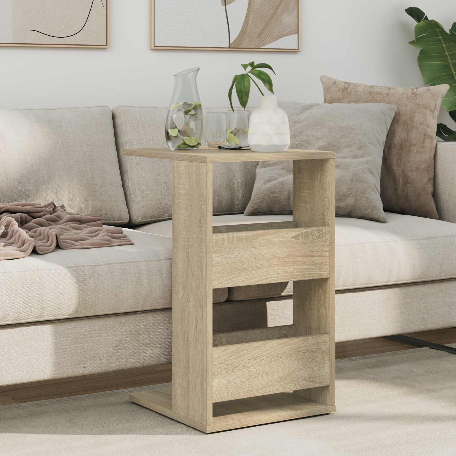 Bocni stol Sonoma hrast 40 x 35 x 60,5 cm Konstruirano drvo