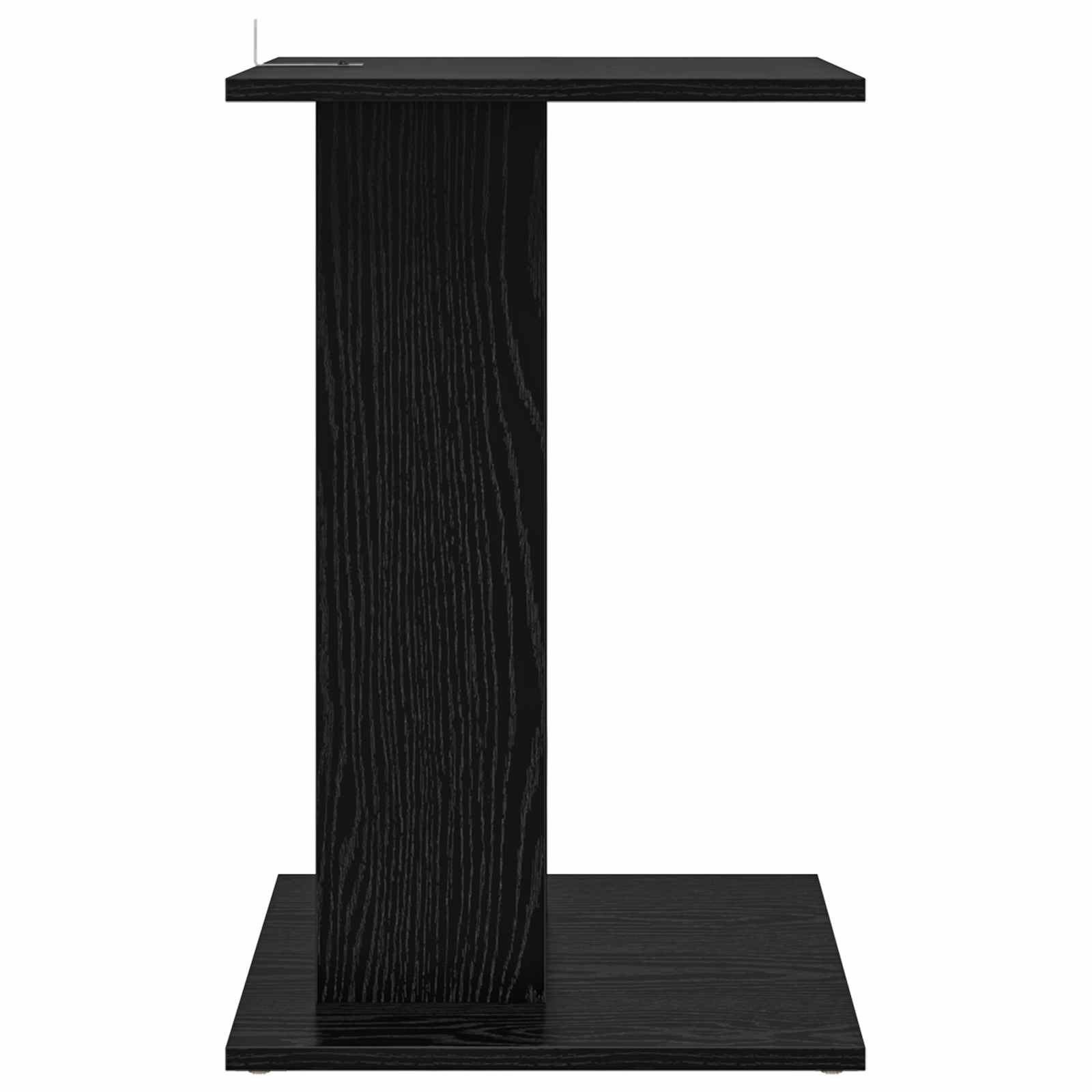 Bocni stol Crni hrast 45 x 40 x 62,5 cm Konstruirano drvo