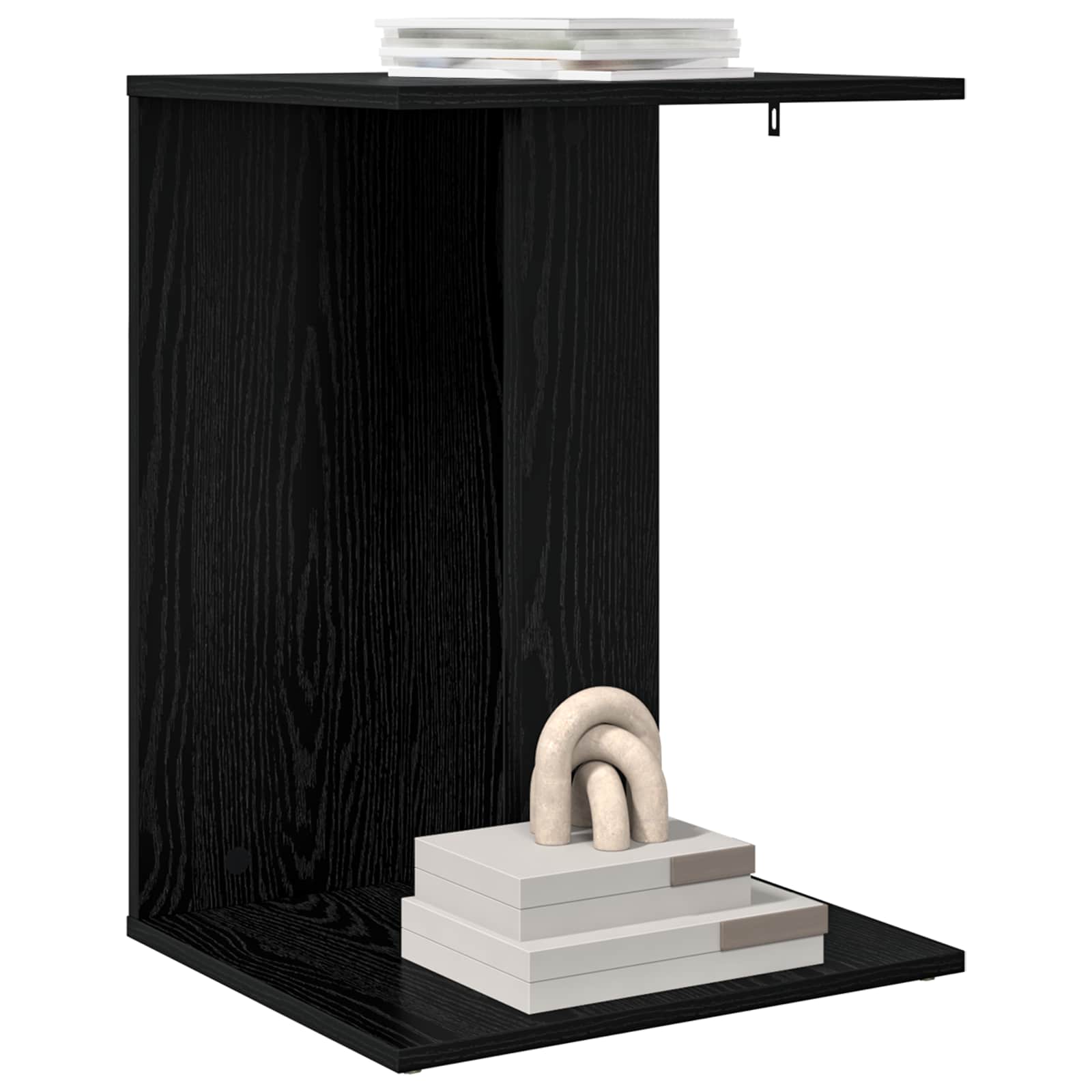 Bocni stol Crni hrast 45 x 40 x 62,5 cm Konstruirano drvo