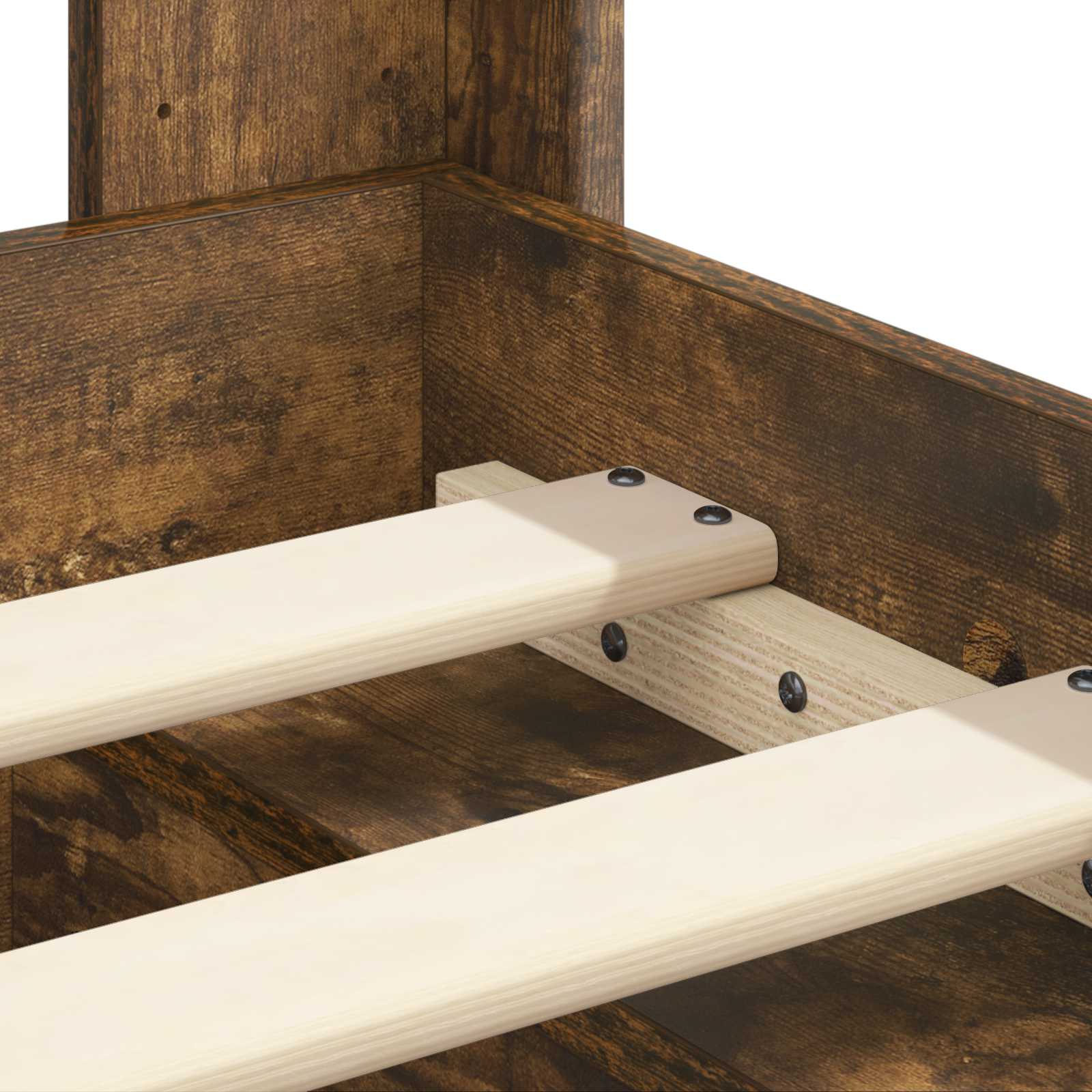Krevetna konstrukcija s pohranom i uzglavljem 3 pcs