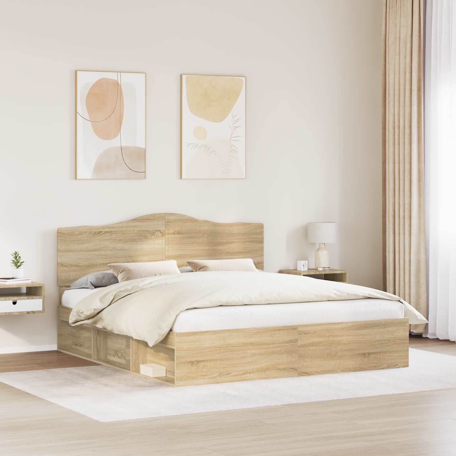 Krevetna konstrukcija Sonoma 180 x 200 cm Čvrsto borovo drvo