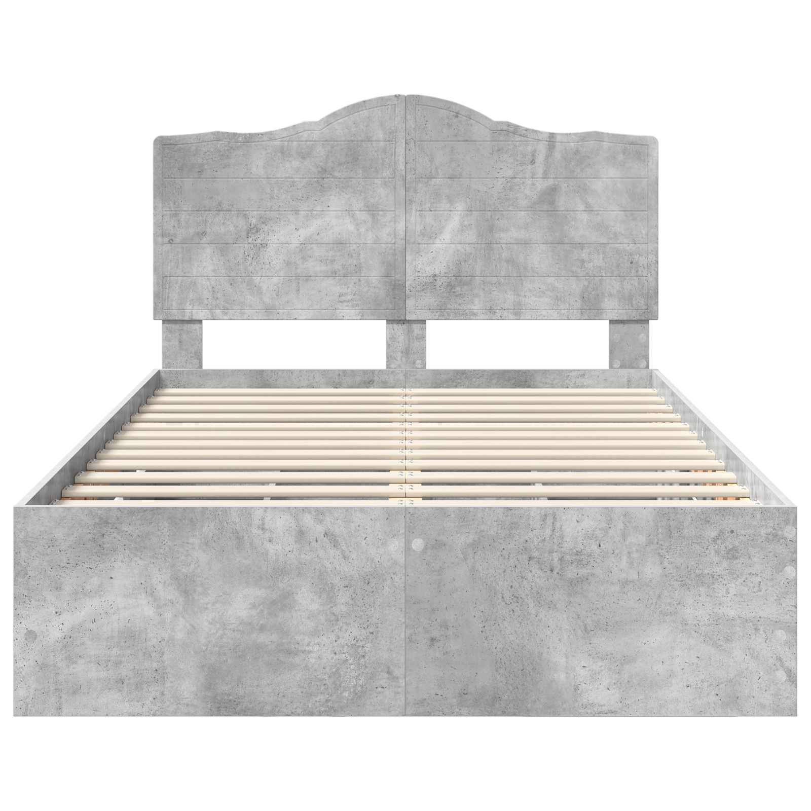 Krevetna konstrukcija s ladicama Betonsko Siva 135 x 190 cm