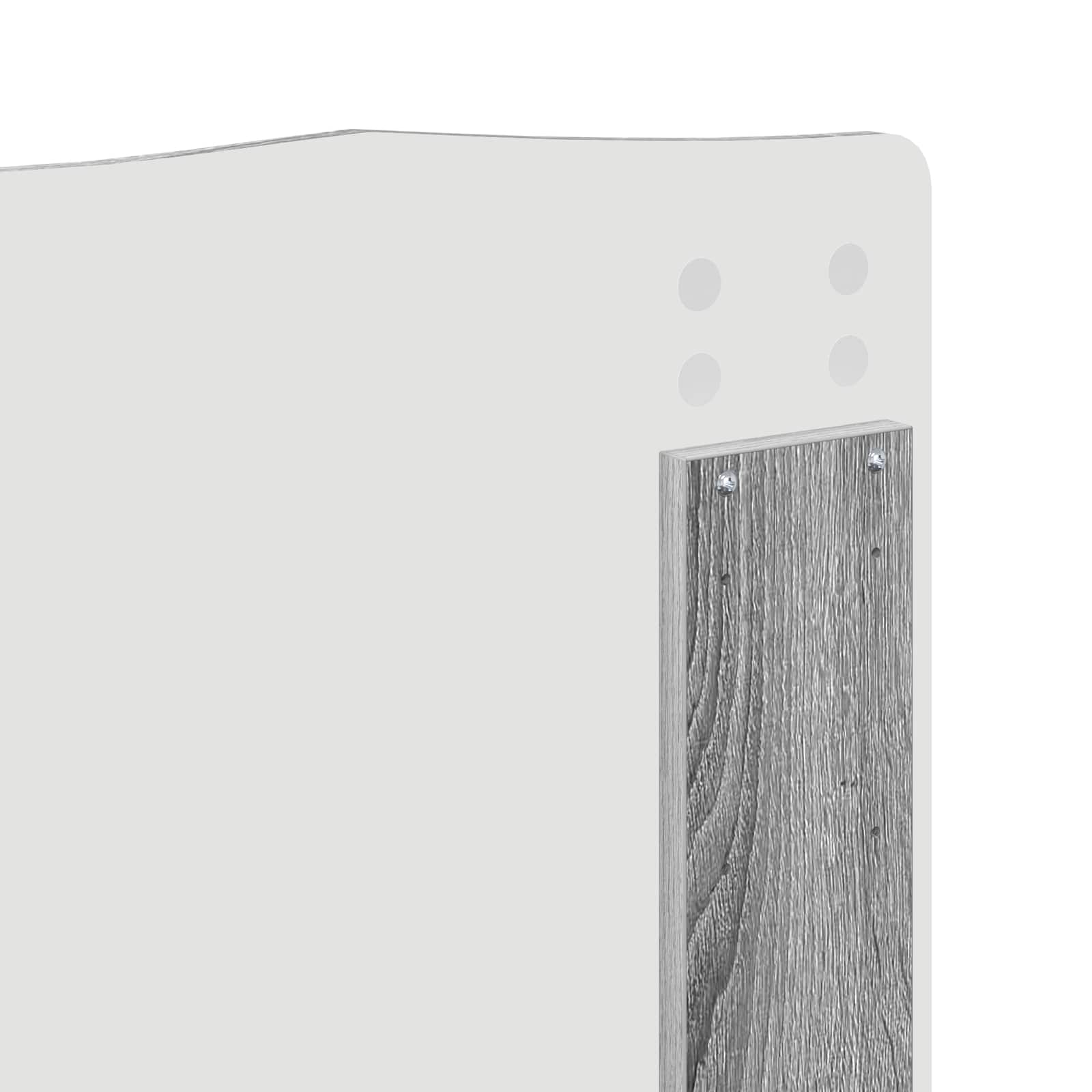 Krevet s od storage Siva Sonoma 180 x 200 cm Konstruirano drvo