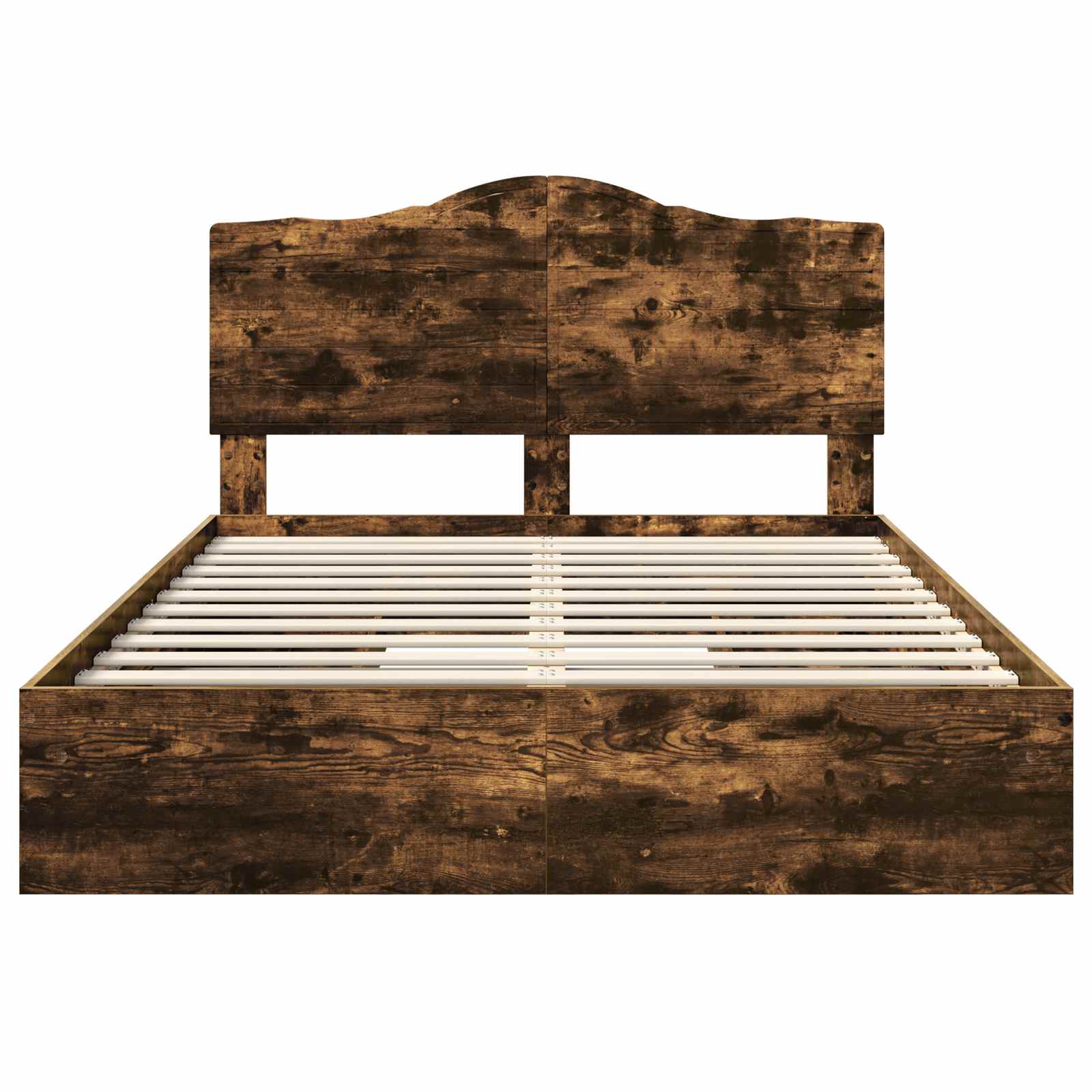 Krevet s od storage s uzglavljem Dimljeni hrast 160 x 200 cm