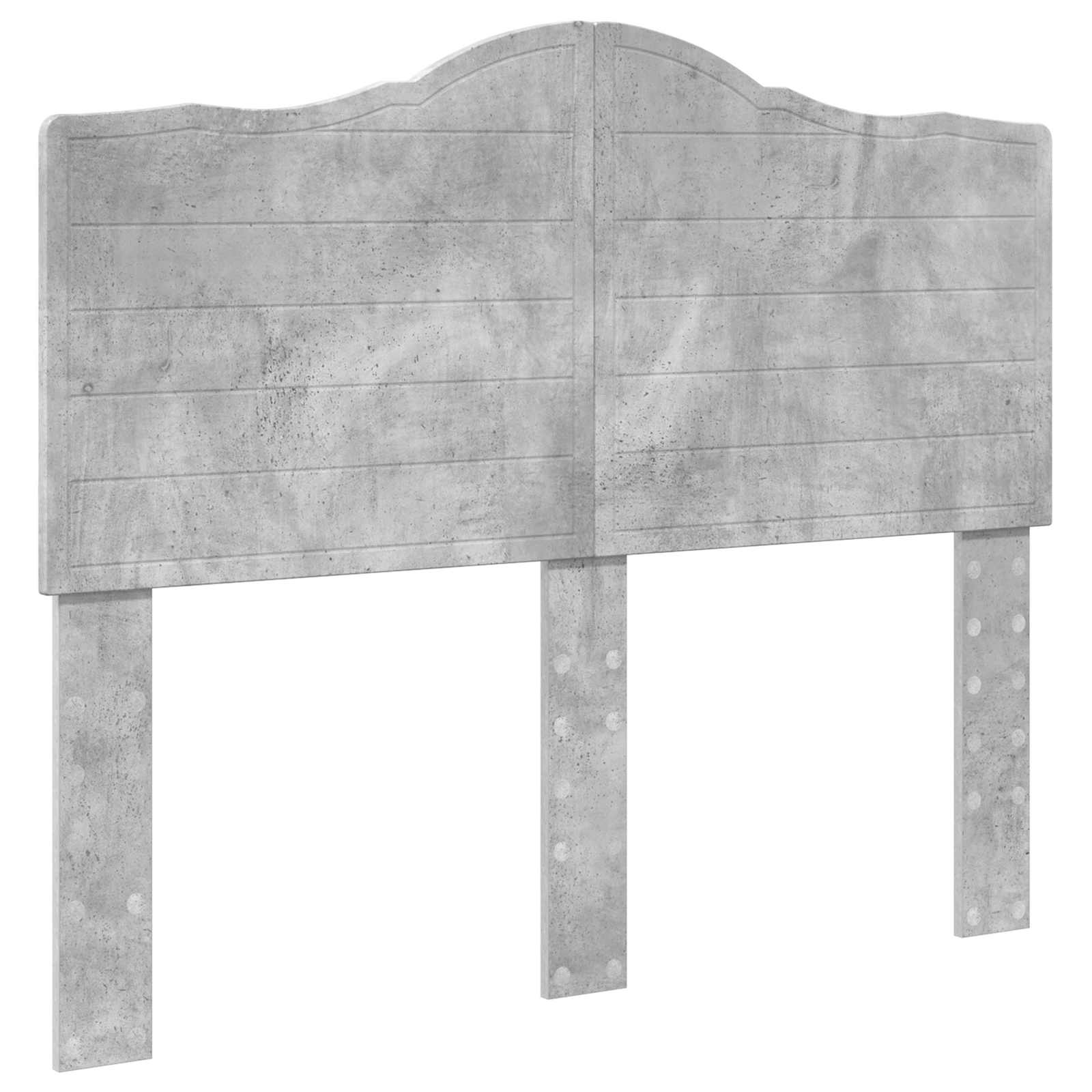Krevet s od storage s uzglavljem Betonski sivi 135 x 190 cm
