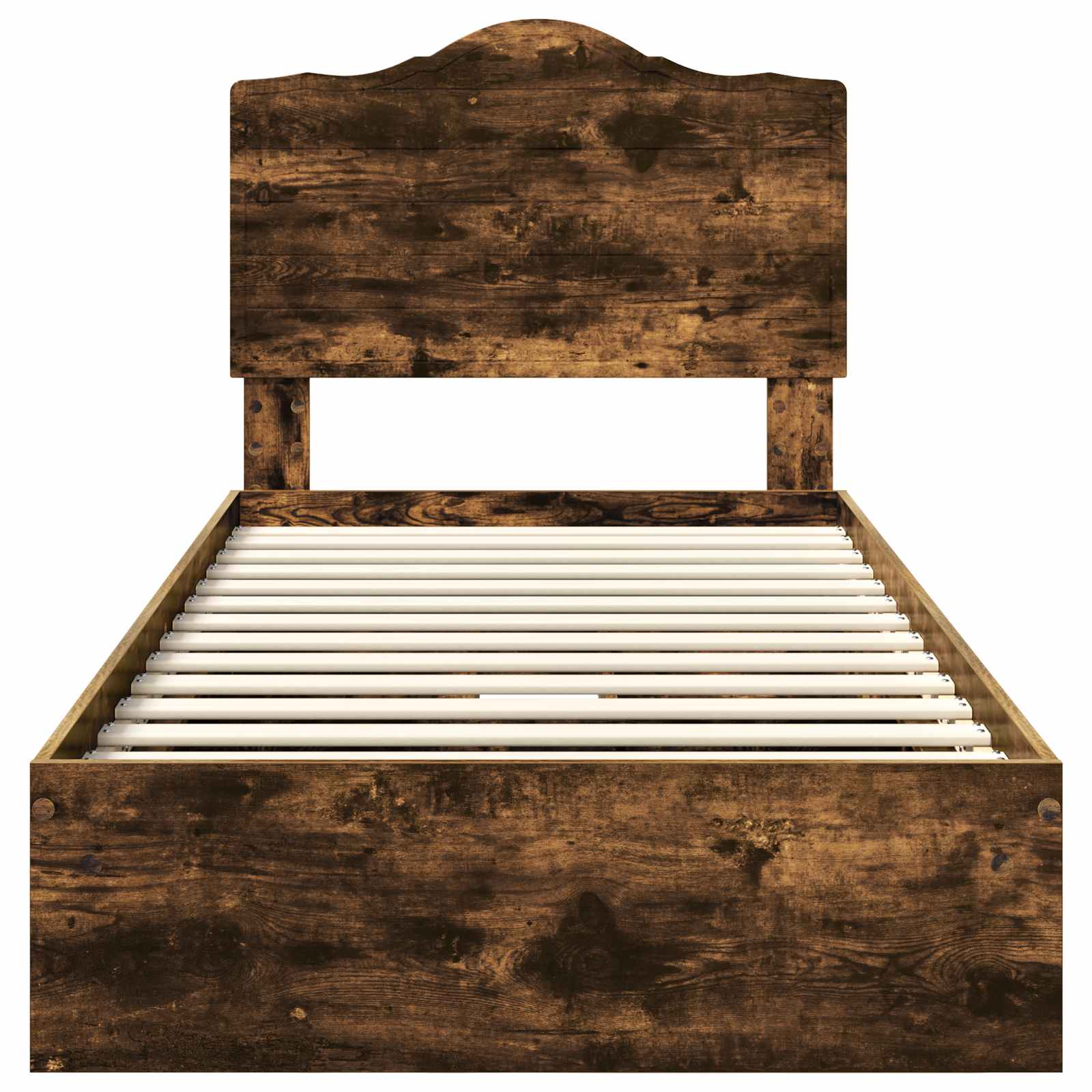 Krevet s od storage s uzglavljem Dimljeni hrast 100 x 200 cm
