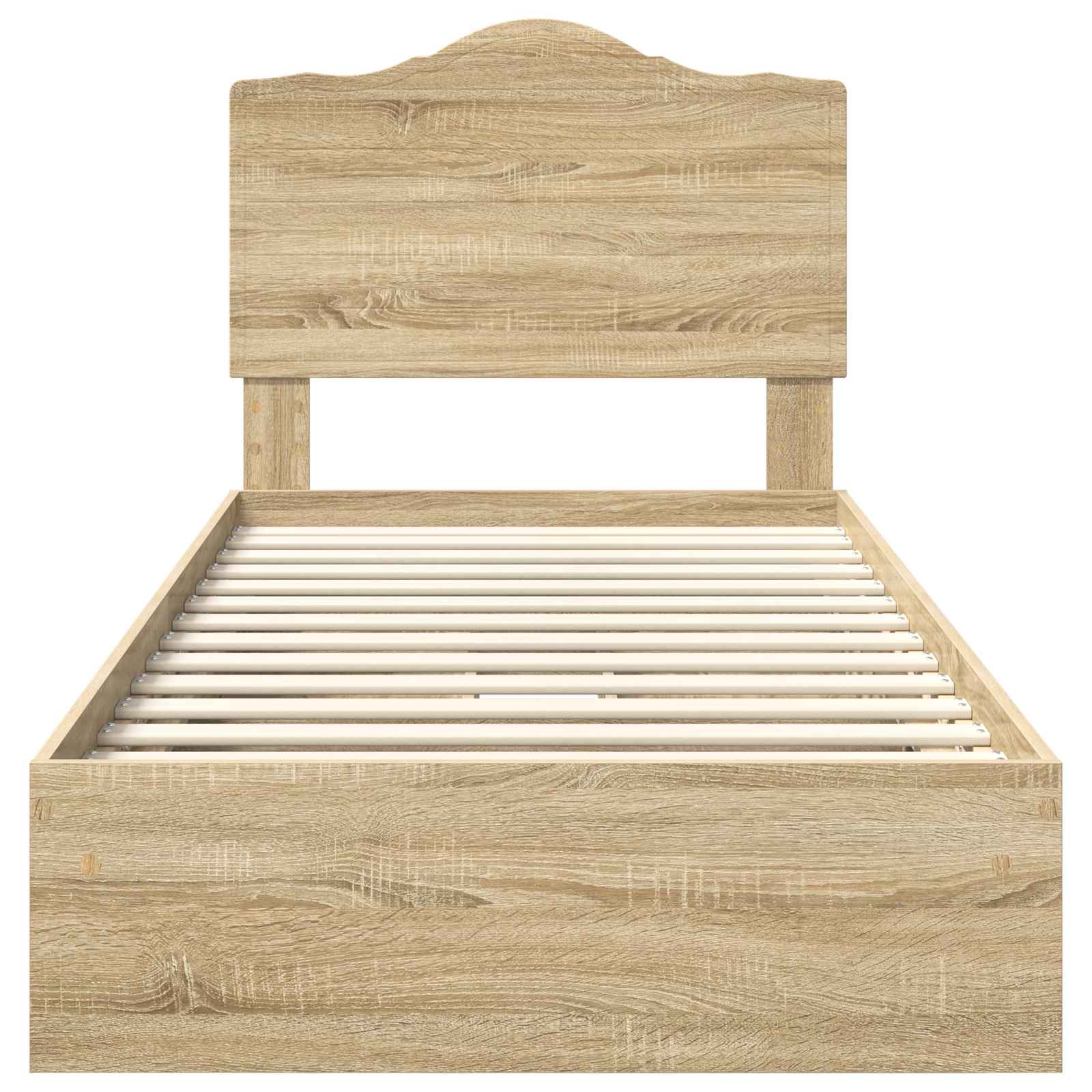 Krevet s od storage Sonoma hrast 90 x 190 cm Konstruirano drvo