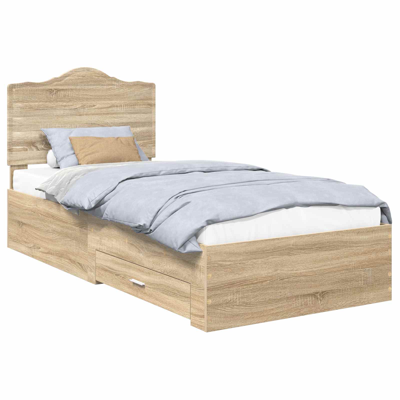 Krevetna konstrukcija s ladicama Sonoma hrast 90 x 200 cm