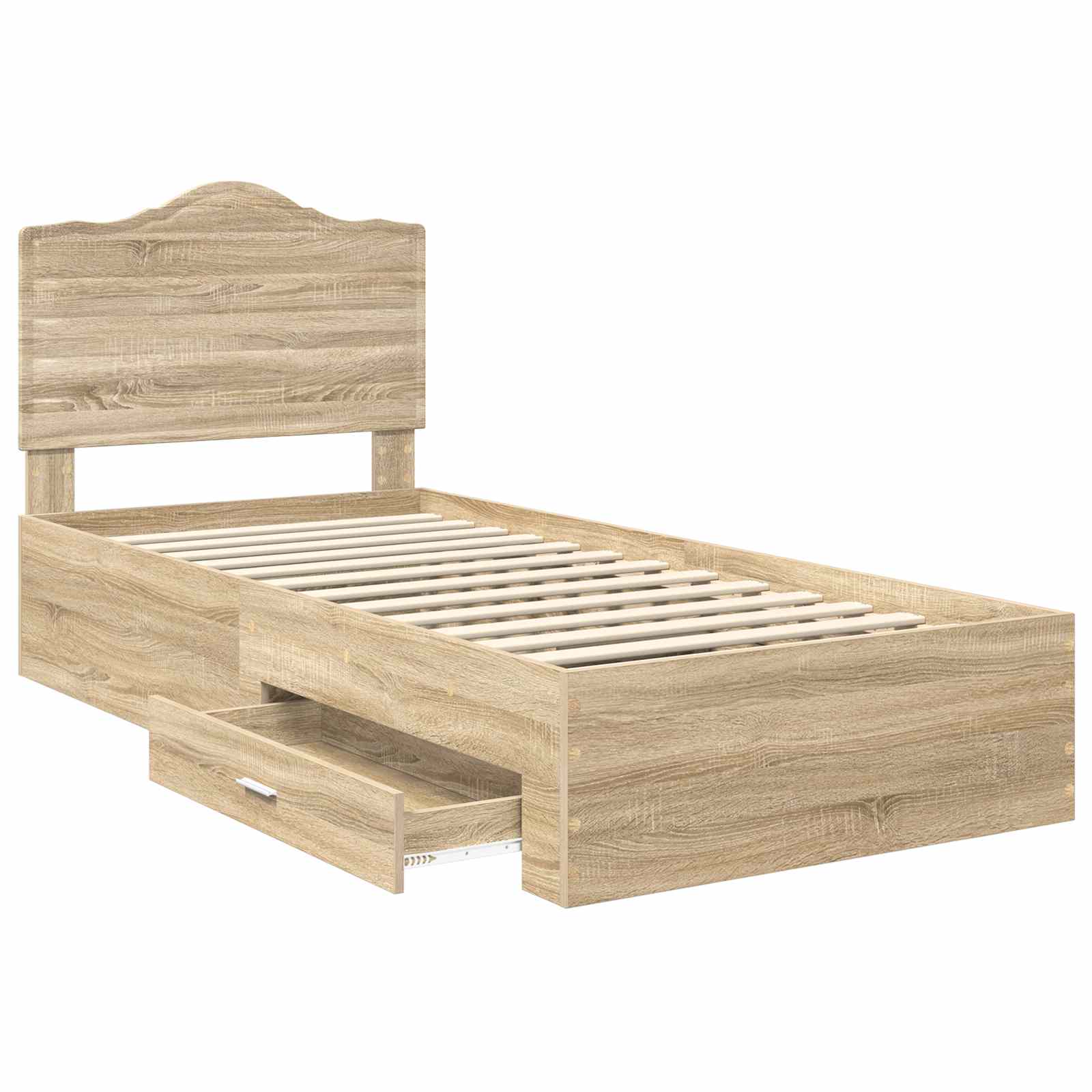 Krevetna konstrukcija s ladicama Sonoma hrast 90 x 200 cm