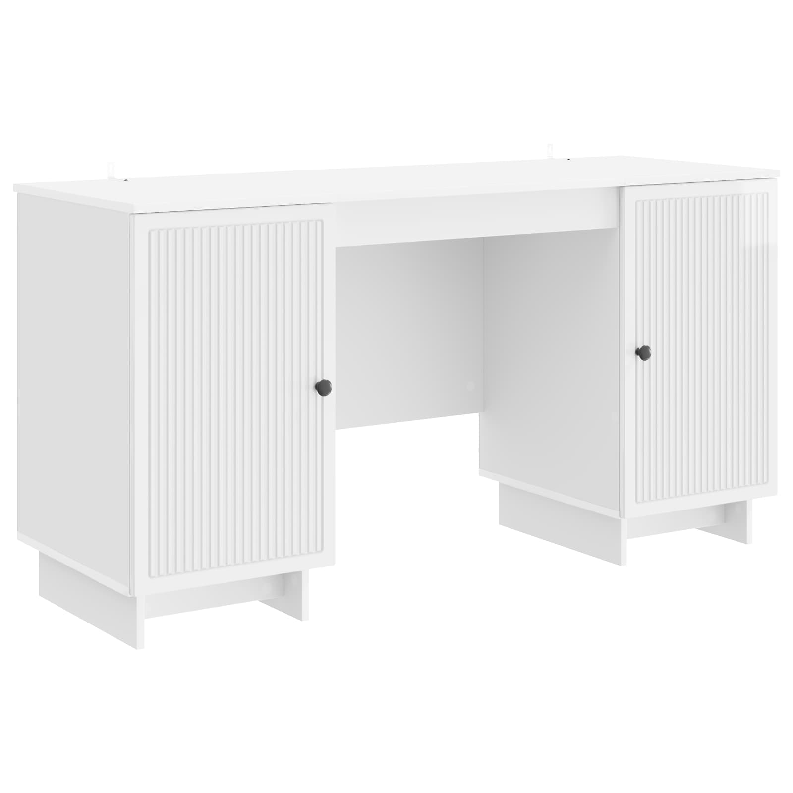 Stol Bijela visokog sjaja Konstruirano drvo 142,5 x 50 x 75 cm