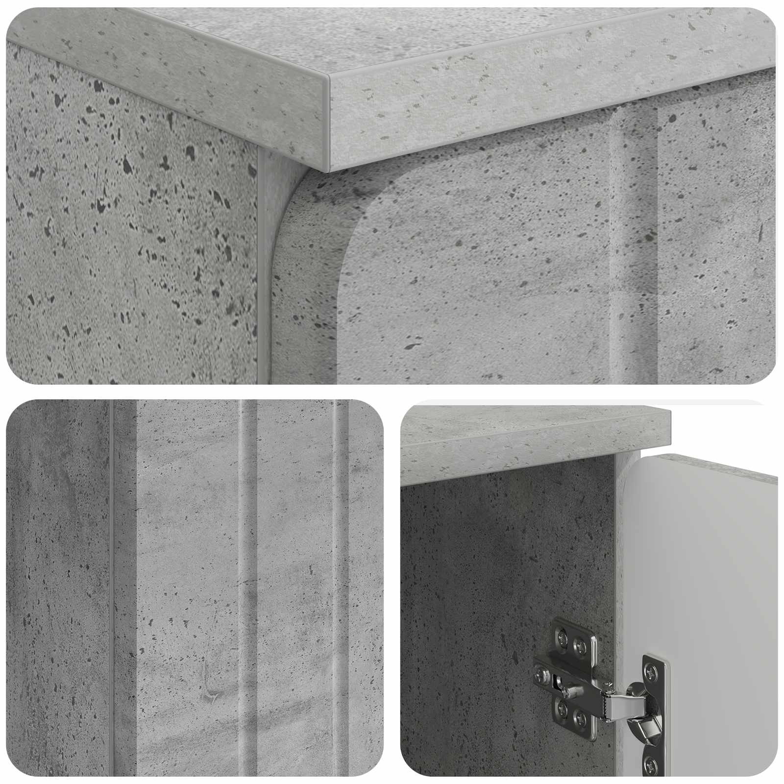 Stol Betonska siva 142,5 x 50 x 75 cm Konstruirano drvo