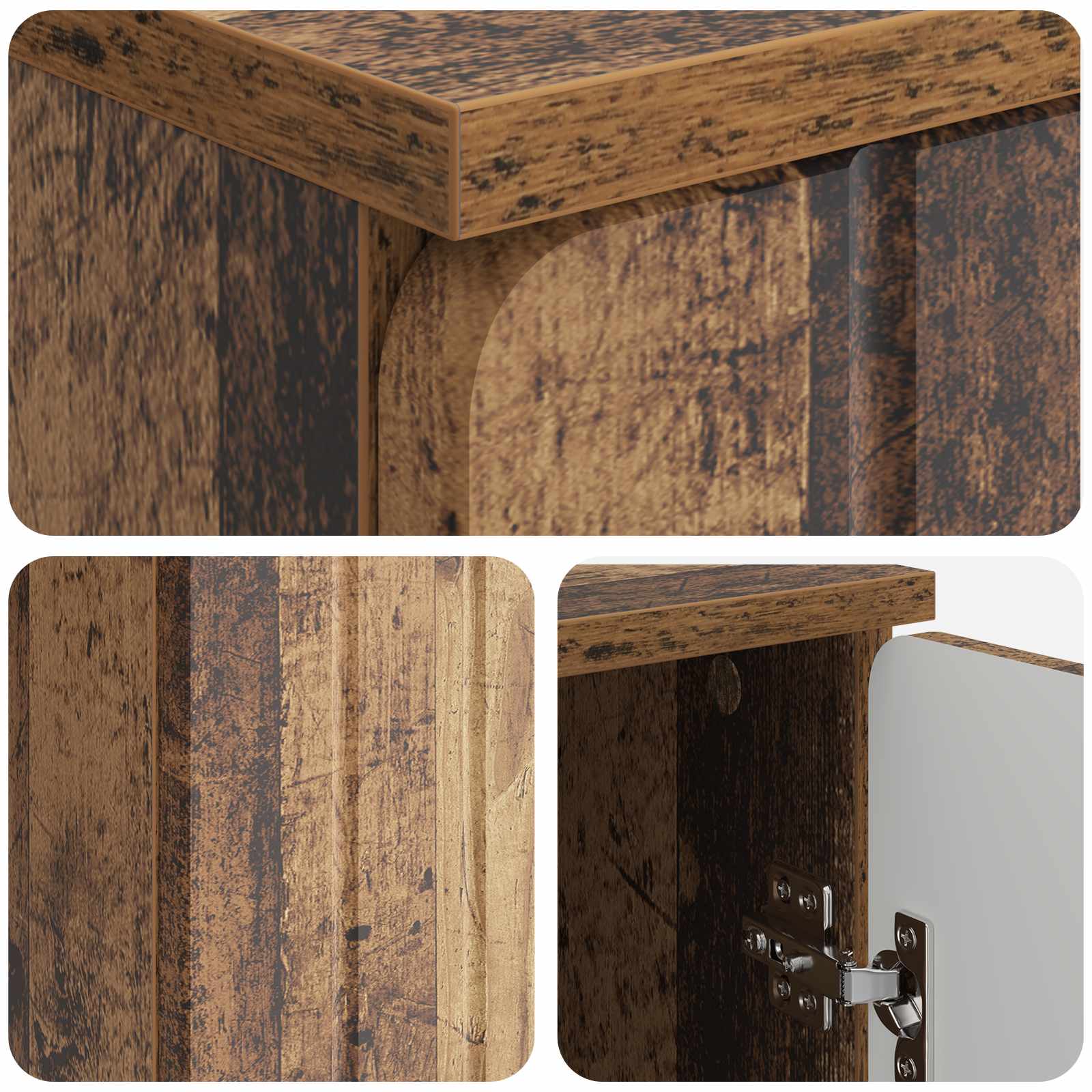 Stol s policom Staro drvo 142,5 x 50 x 75 cm Konstruirano drvo