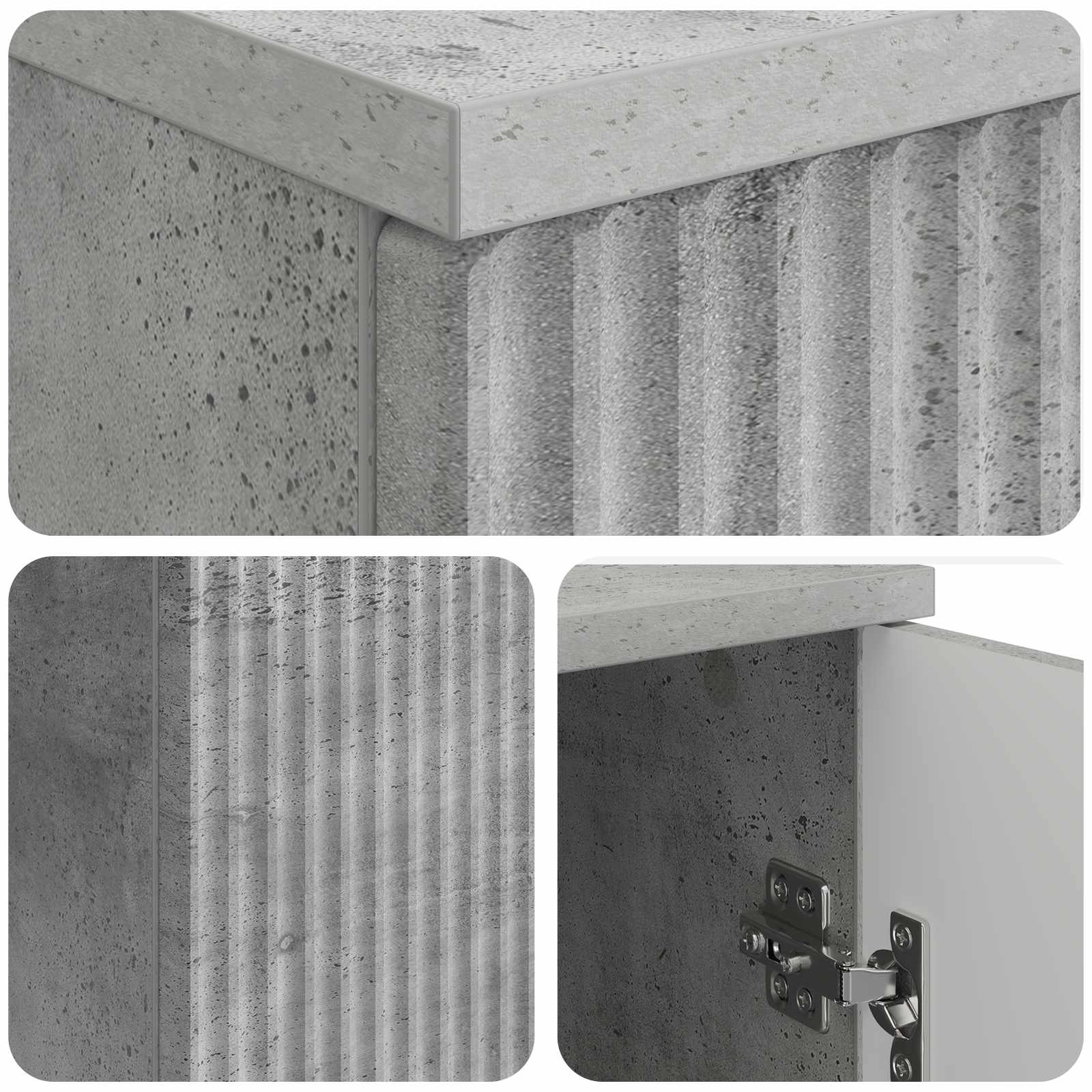 Stol Betonska siva 142,5 x 50 x 75 cm Konstruirano drvo