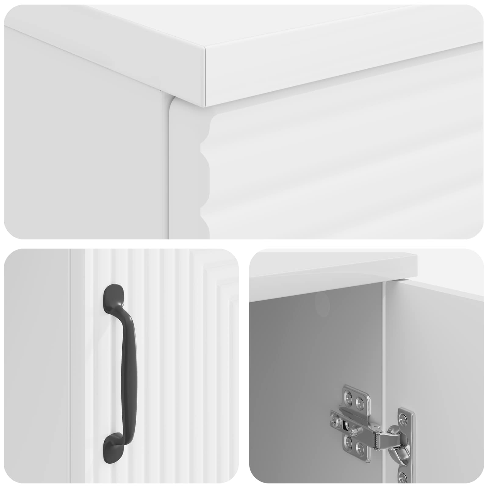 Stol Bijela visokog sjaja 142,5 x 50 x 75 cm Konstruirano drvo