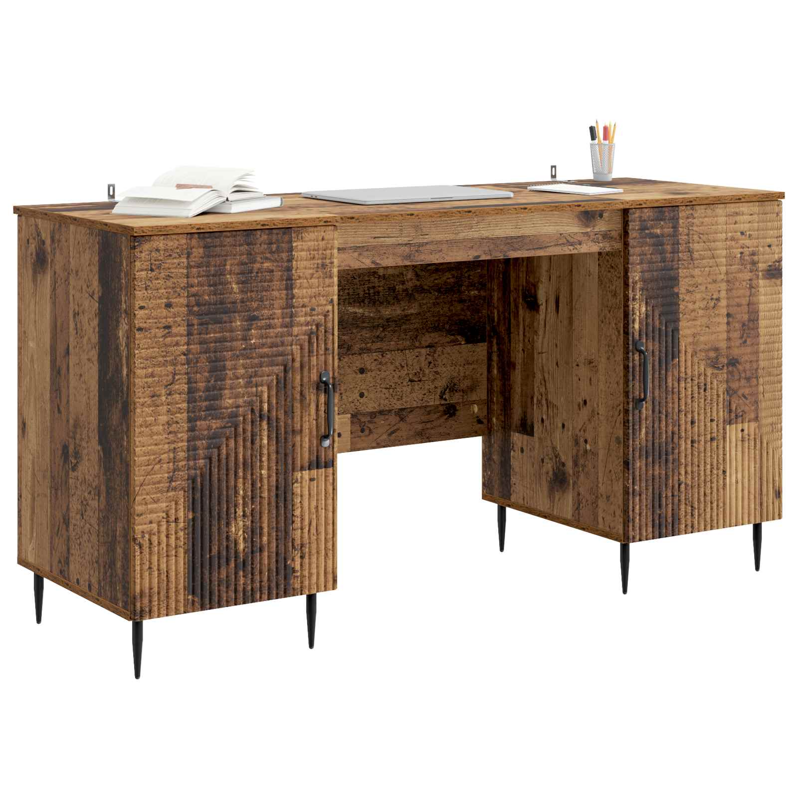 Stol s policom Staro drvo 142,5 x 50 x 75 cm Konstruirano drvo