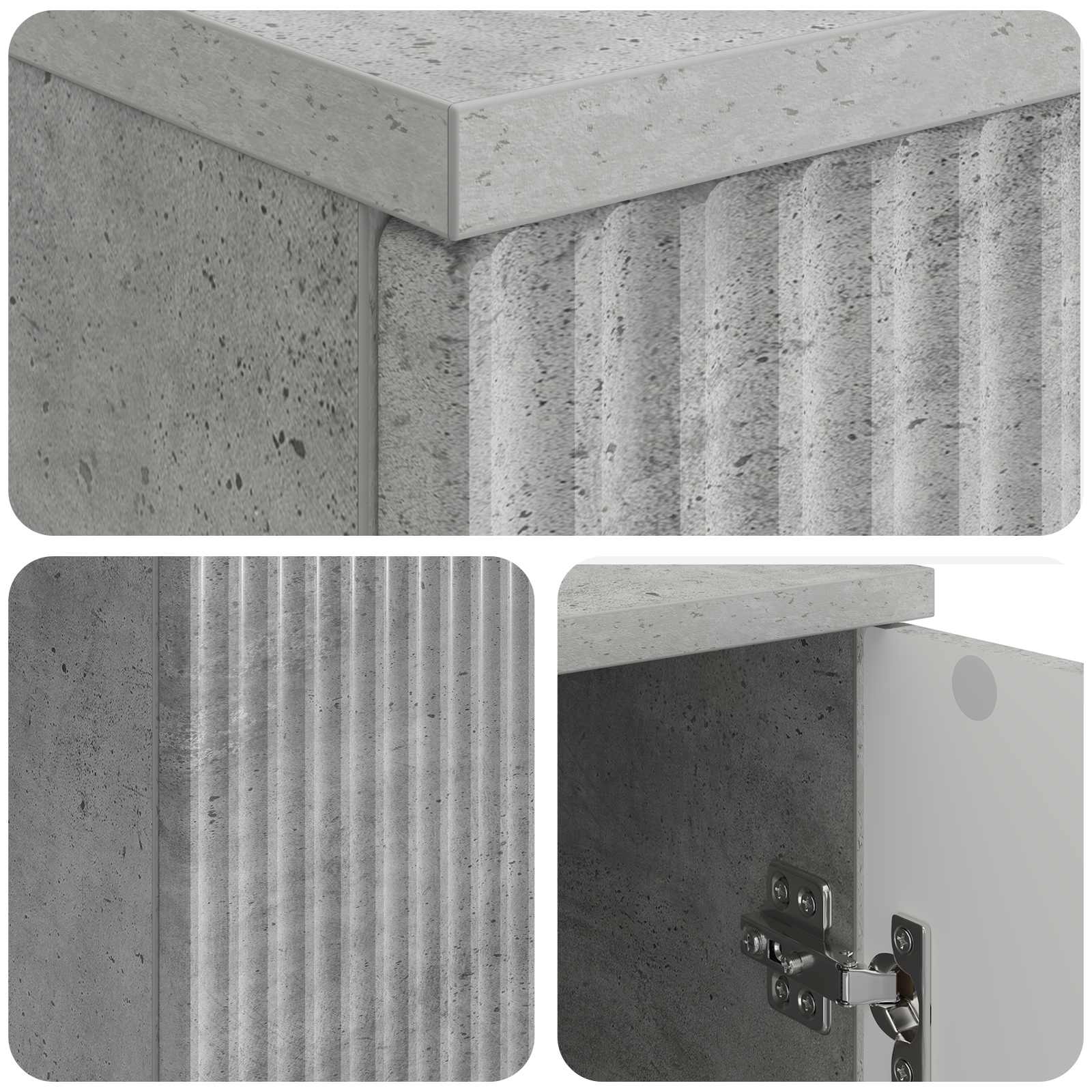 Stol Betonska siva 142,5 x 50 x 75 cm Konstruirano drvo