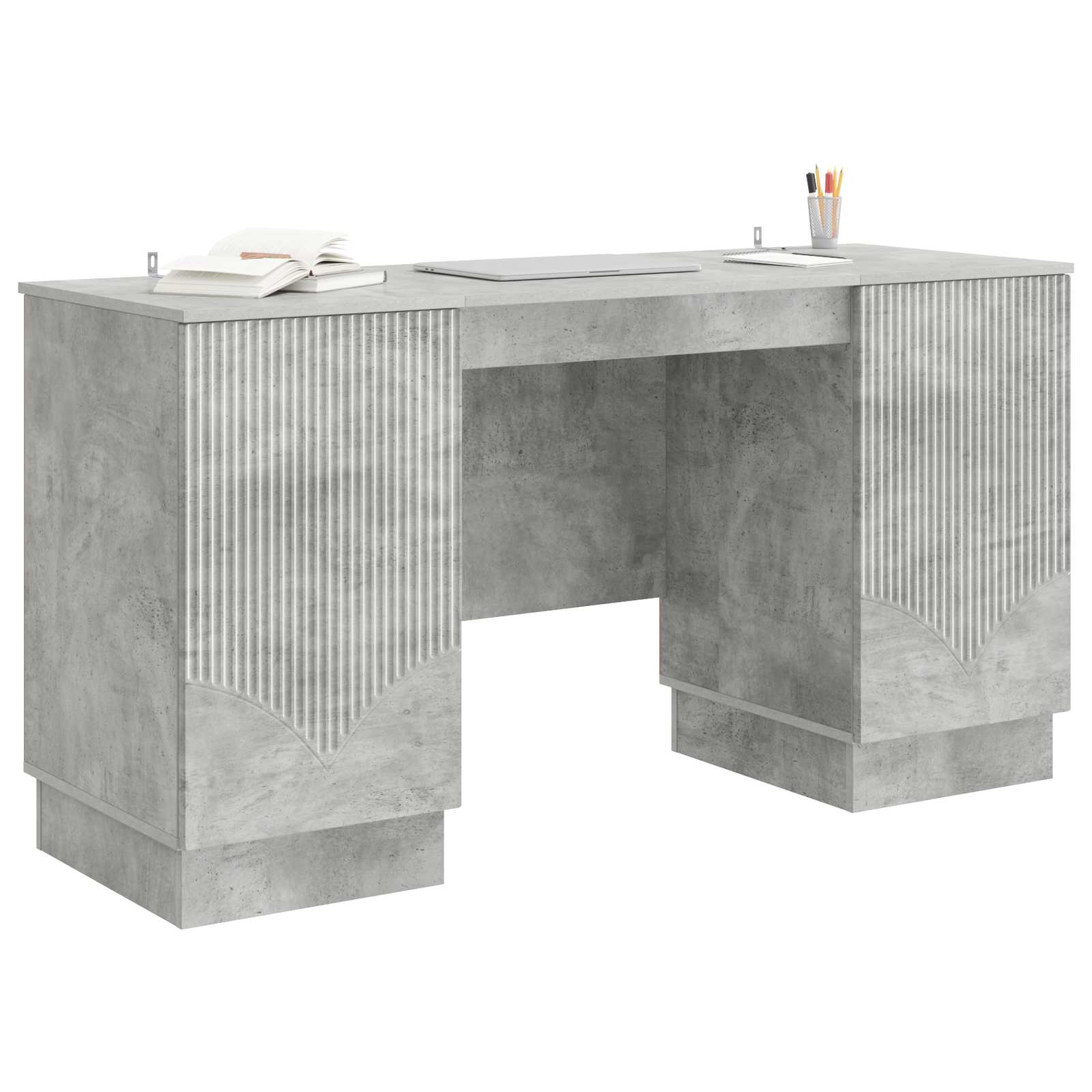 Stol Betonska siva 142,5 x 50 x 75 cm Konstruirano drvo