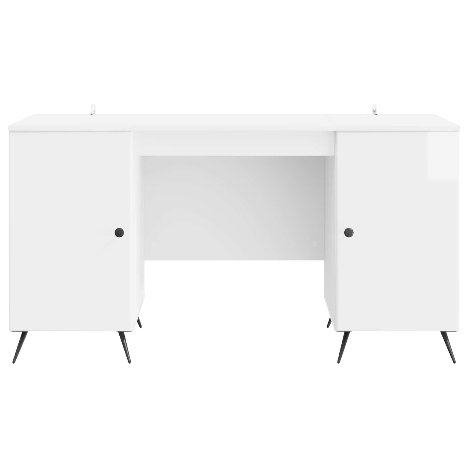 Stol Bijela visokog sjaja 142,5 x 50 x 75 cm Konstruirano drvo