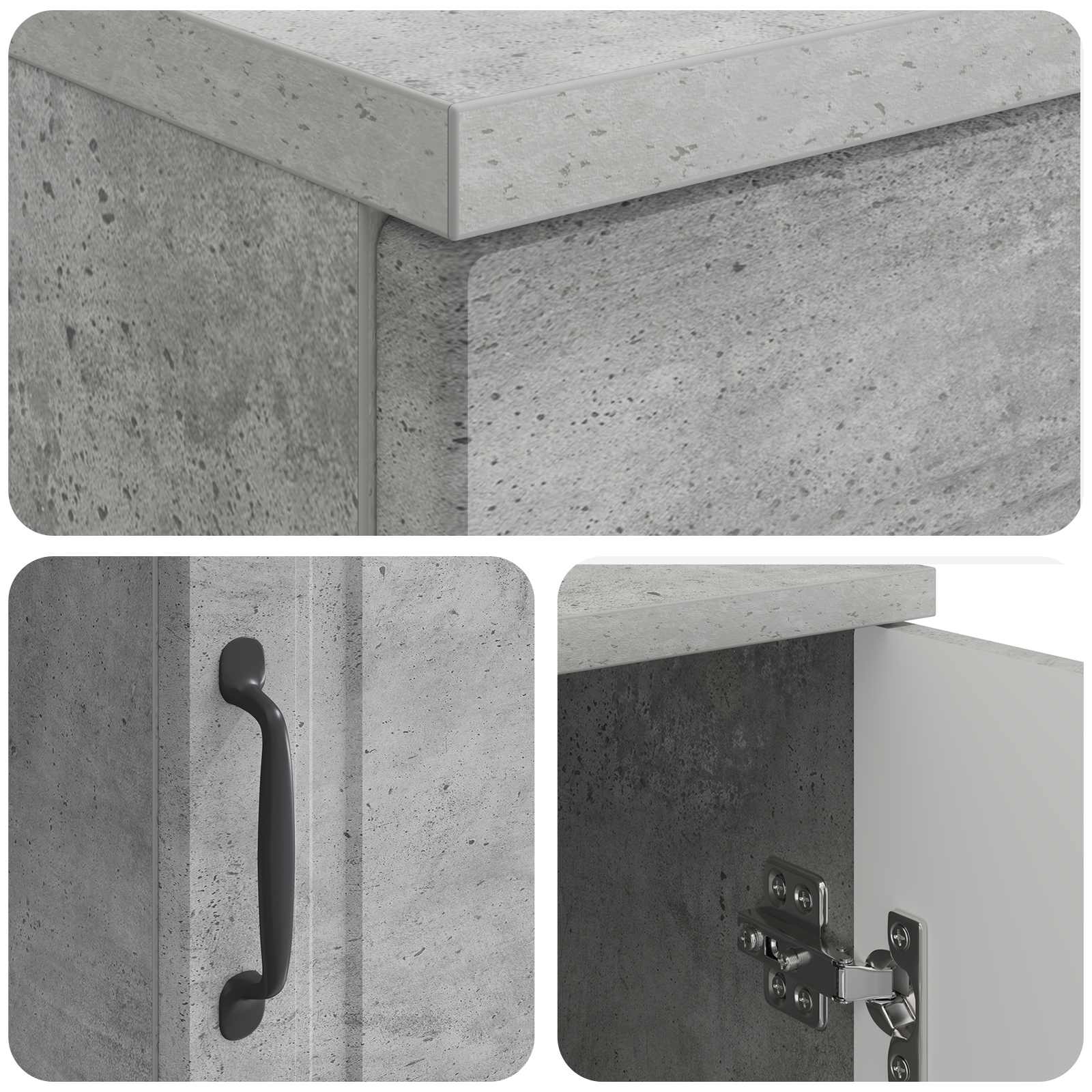 Stol Betonska siva 142,5 x 50 x 75 cm Konstruirano drvo