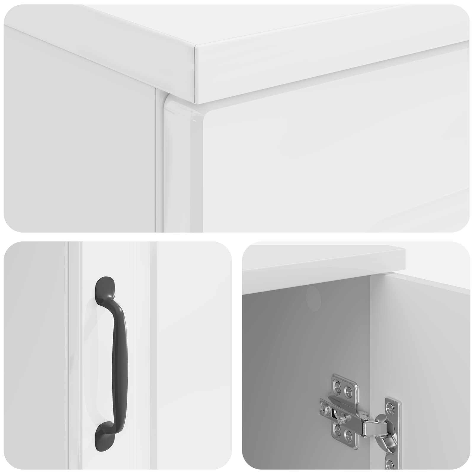 Stol Bijela visokog sjaja 142,5 x 50 x 75 cm Konstruirano drvo