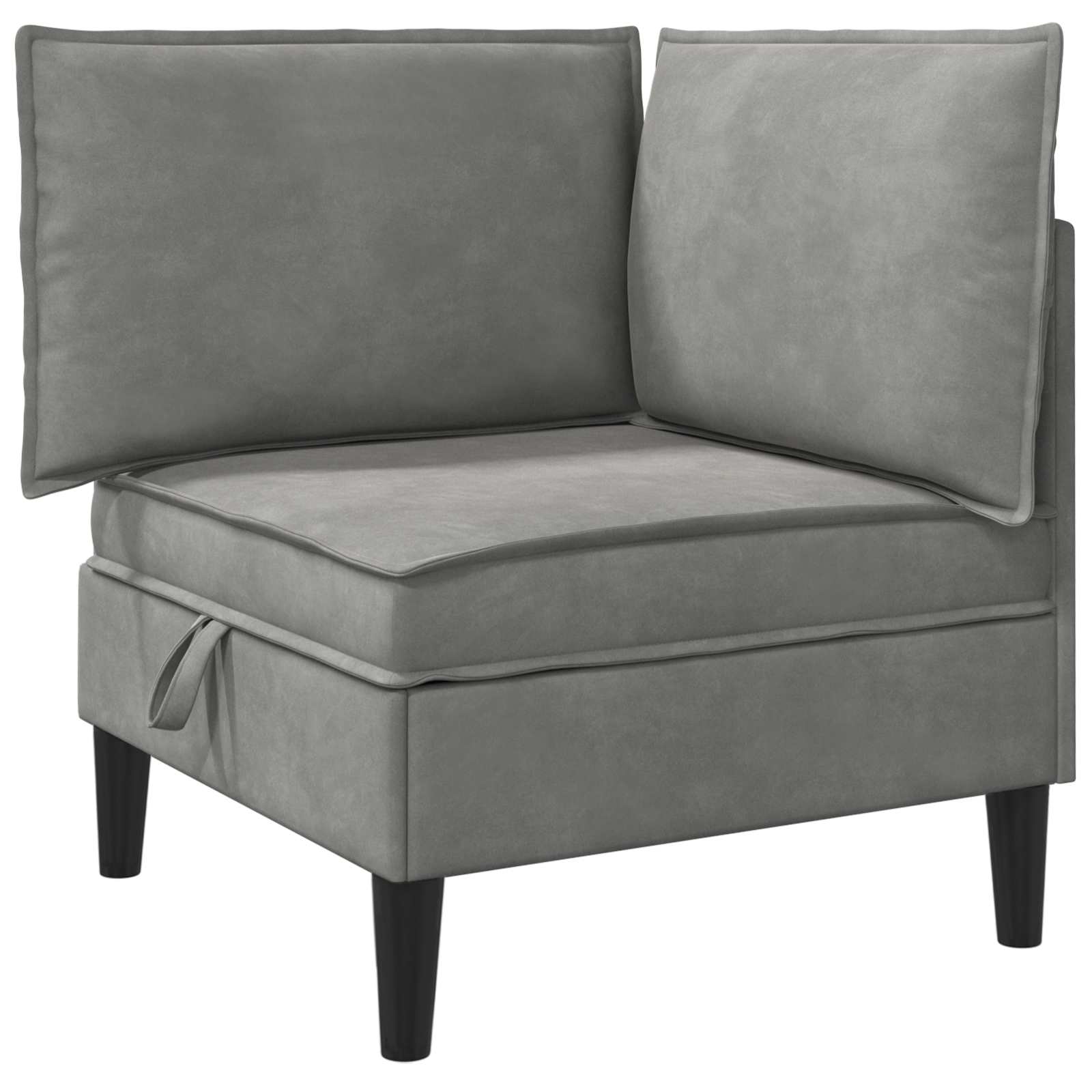 Sofa s pohranom Svjetlosiva Baršun