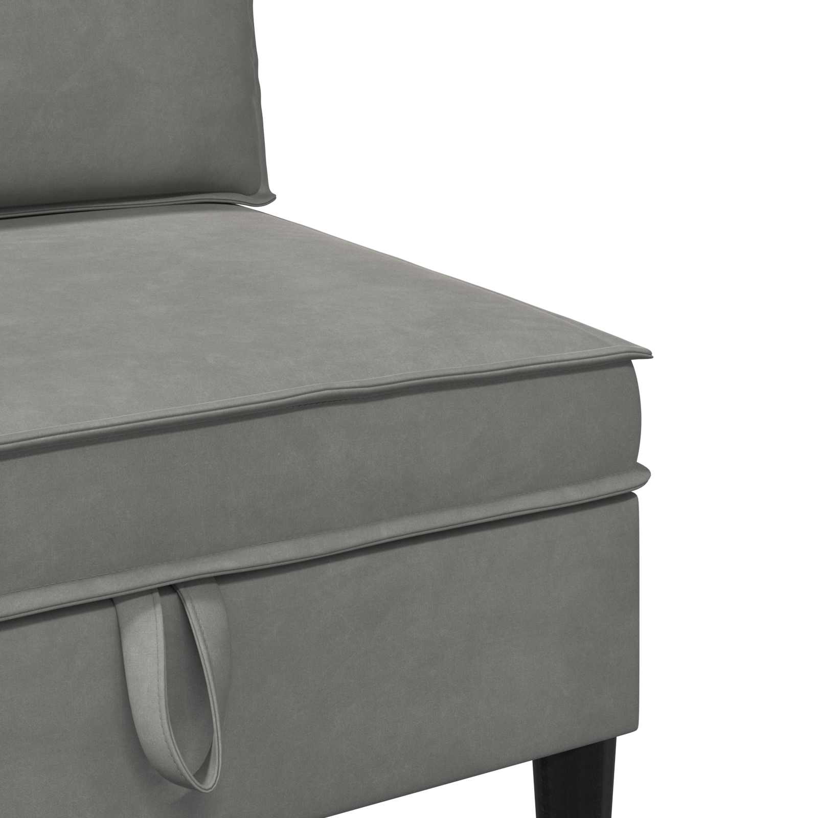 Sofa s pohranom Svjetlosiva Baršun