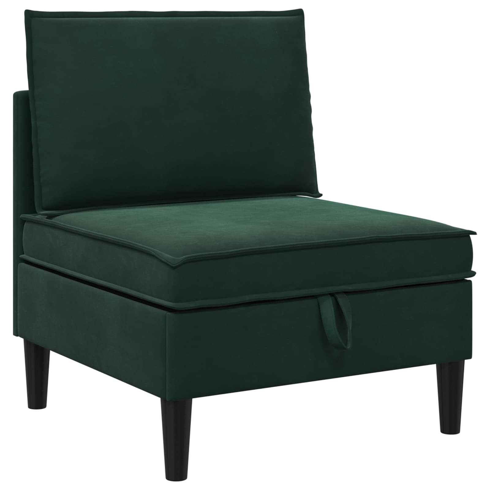 Sofa s pohranom Tamnozelena Baršun