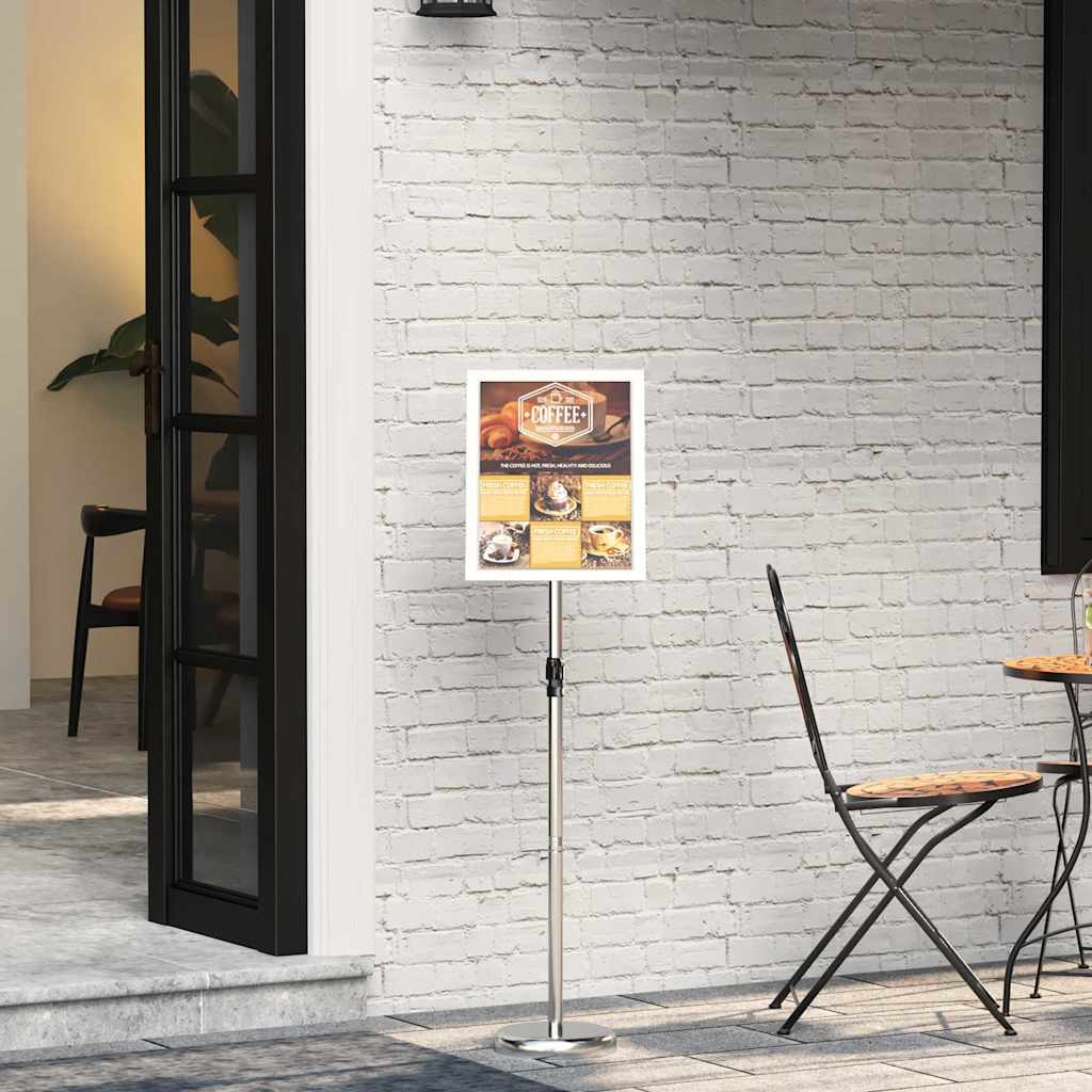Stalci za sajmove Srebrno 30 x 25 x 128 cm Aluminij