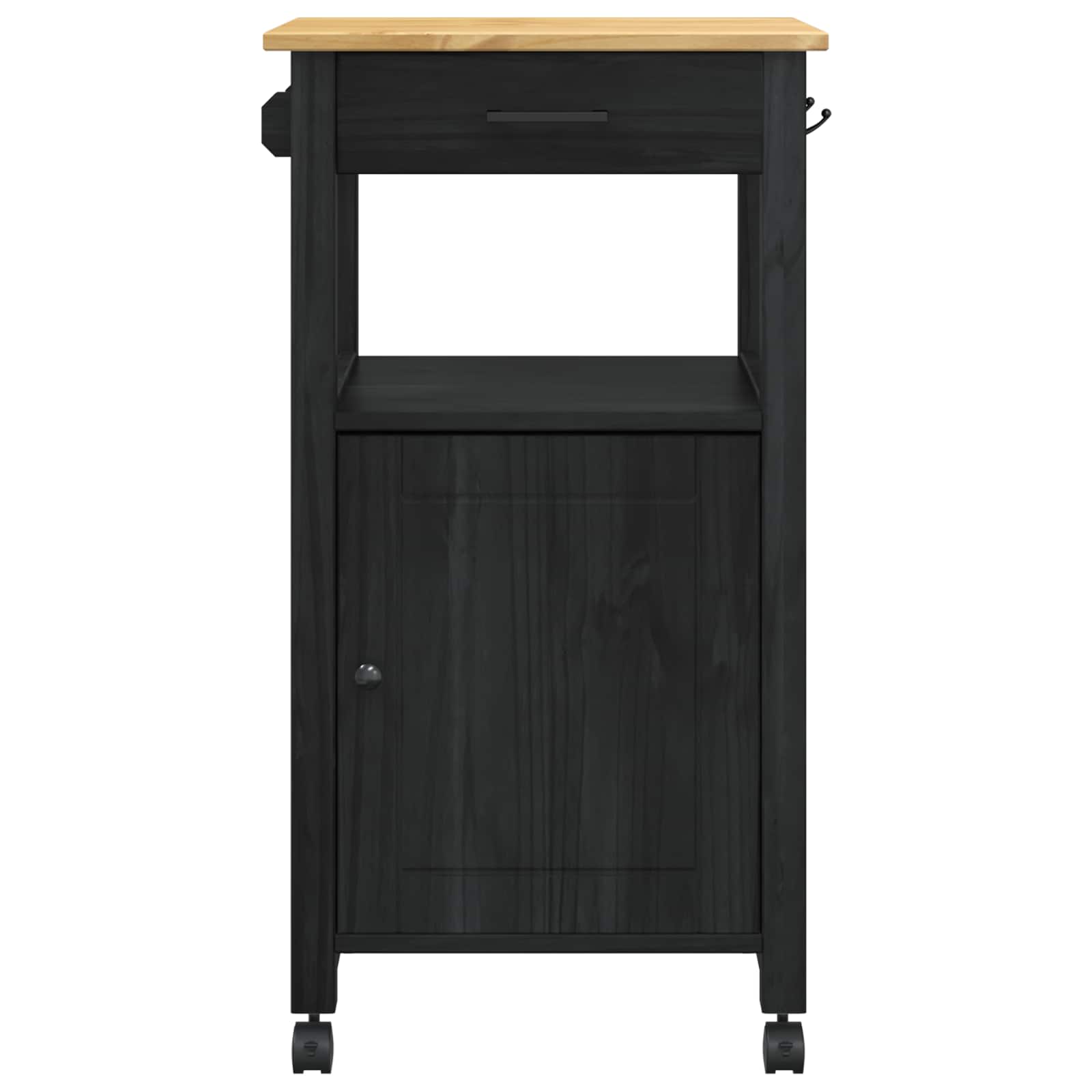 Kuhinjski kolica MONZA Crna 48 x 40 x 88,5 cm