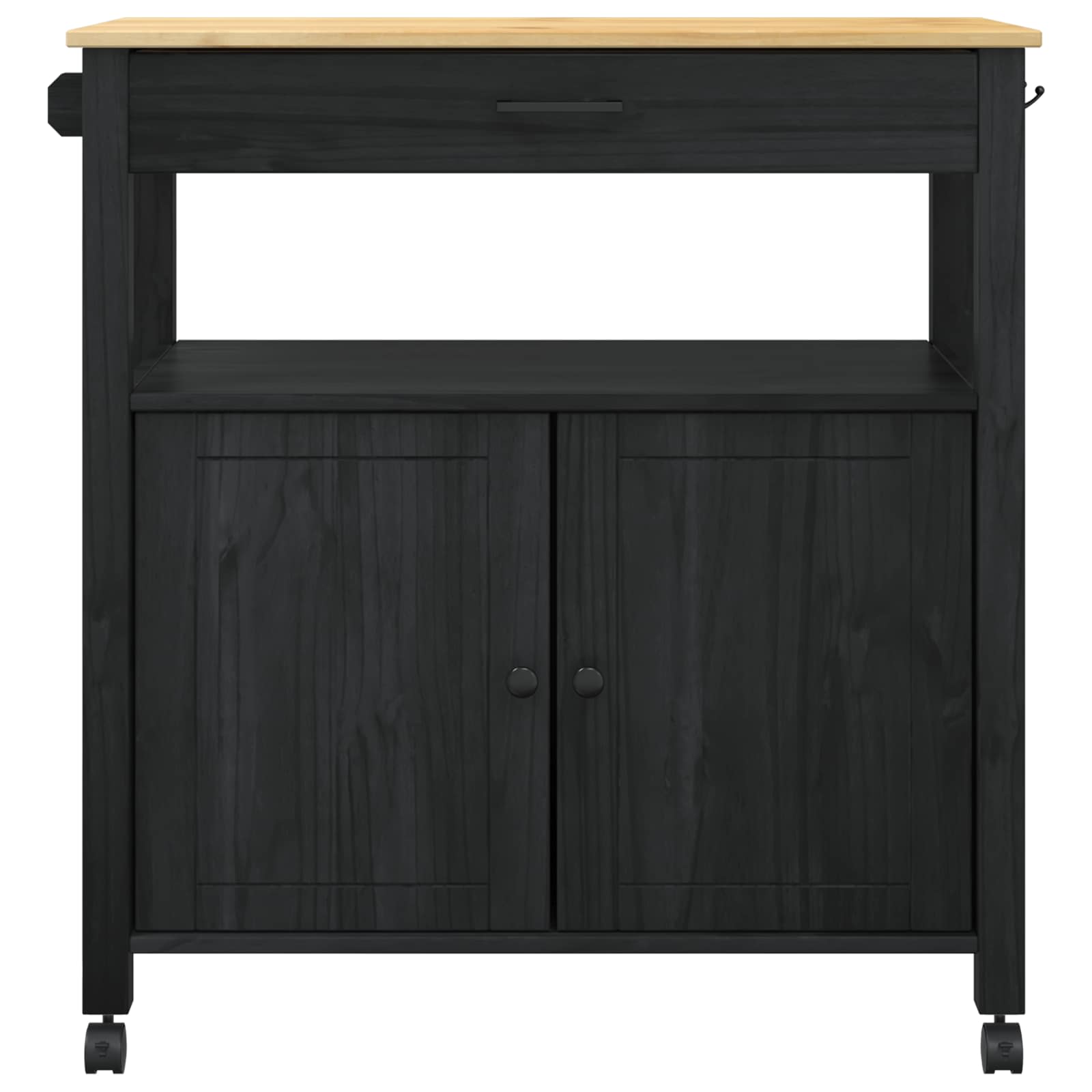 Kuhinjski kolica MONZA Crna 84 x 40 x 88,5 cm