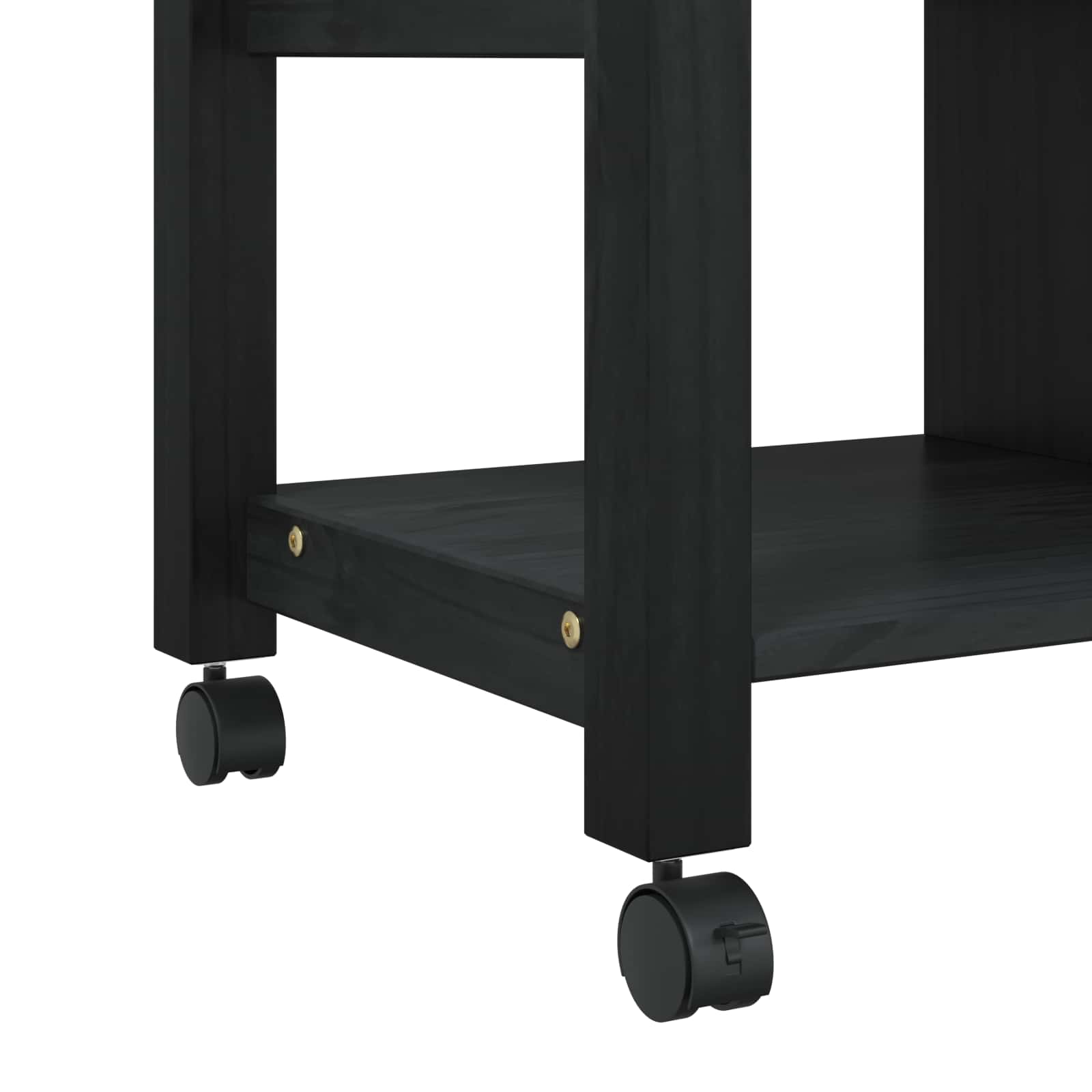 Kuhinjski kolica MONZA Crna 84 x 40 x 88,5 cm