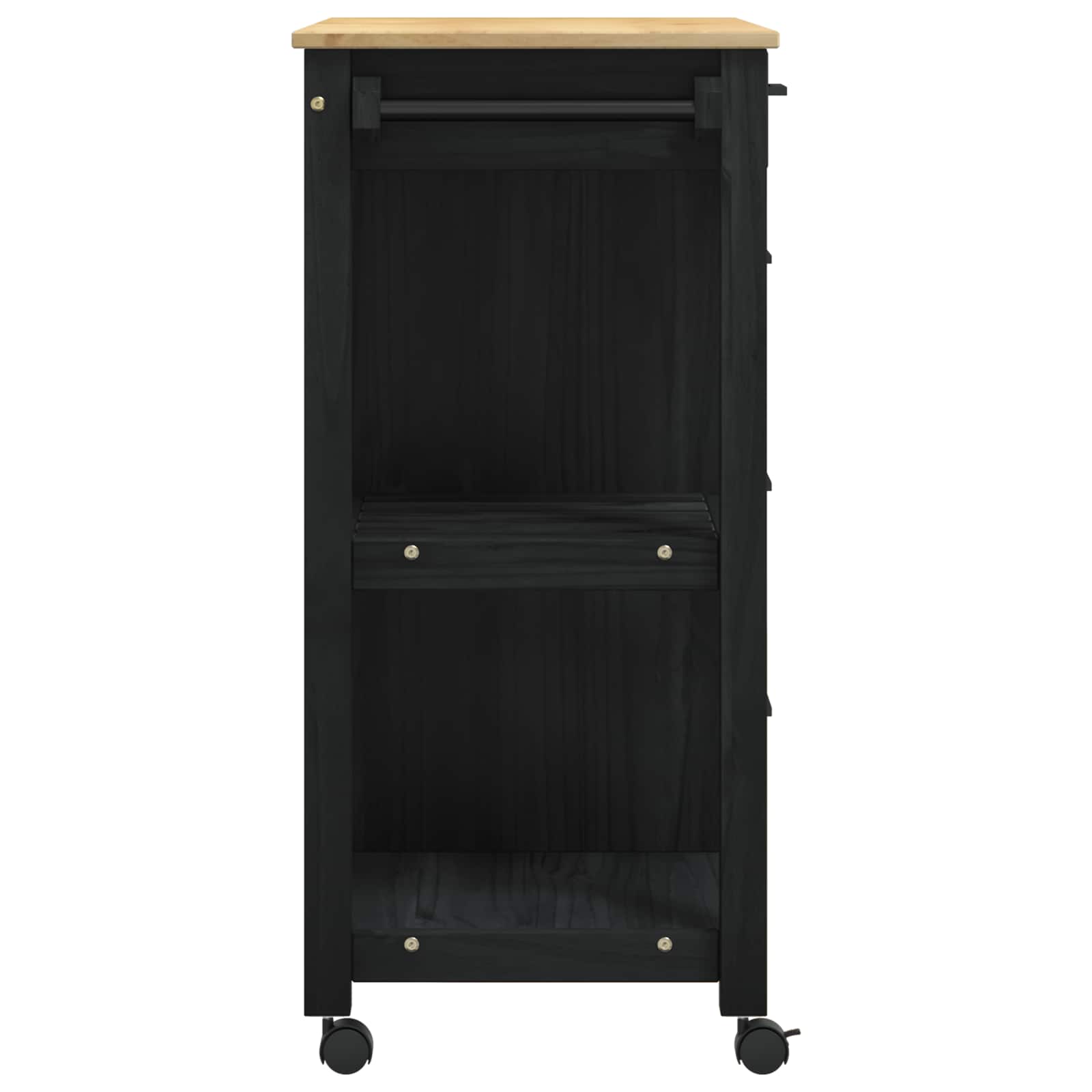 Kuhinjski kolica MONZA Crna 84 x 40 x 88,5 cm