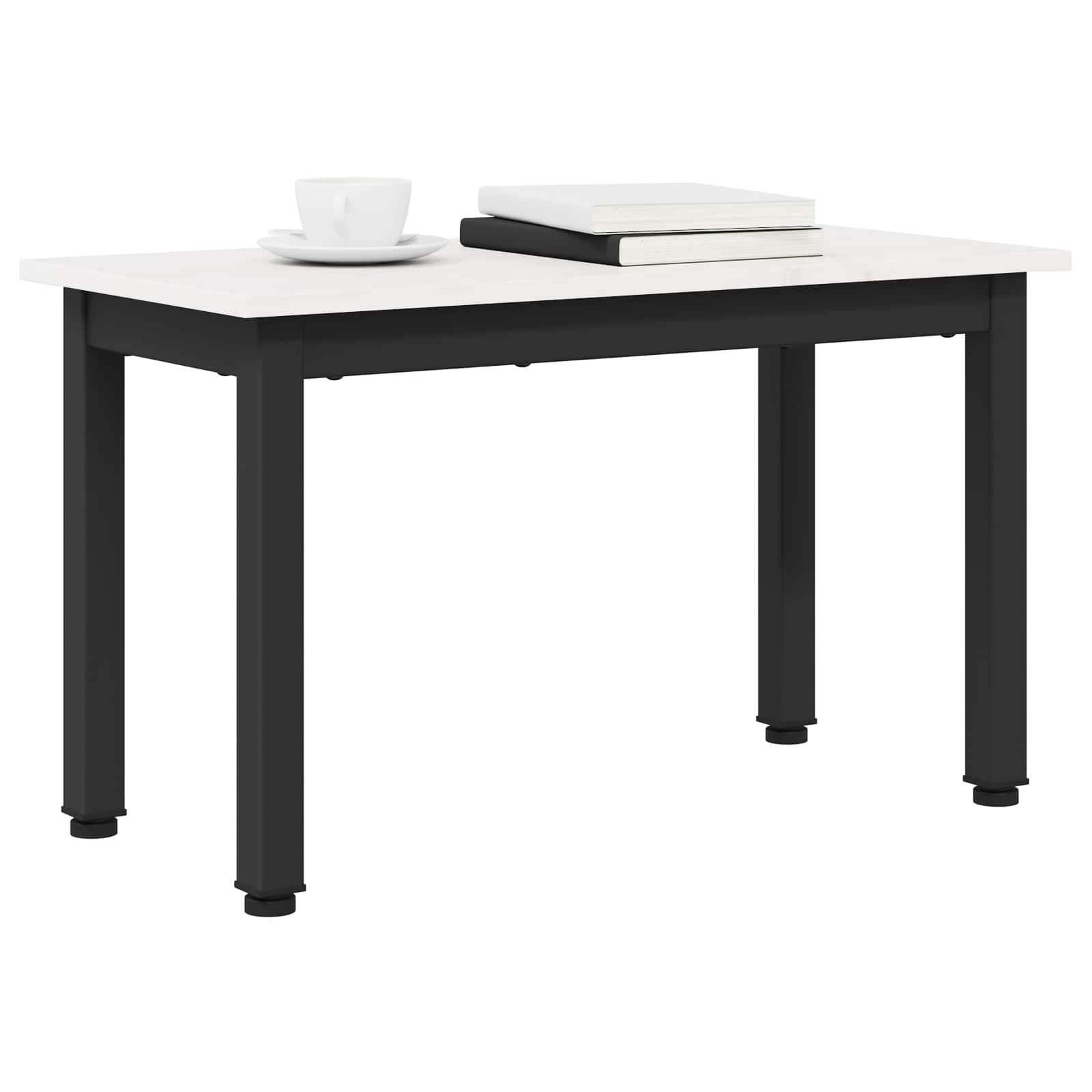 Kava Stol Bijelo 60 x 30 x 36 cm Čvrsto borovo drvo