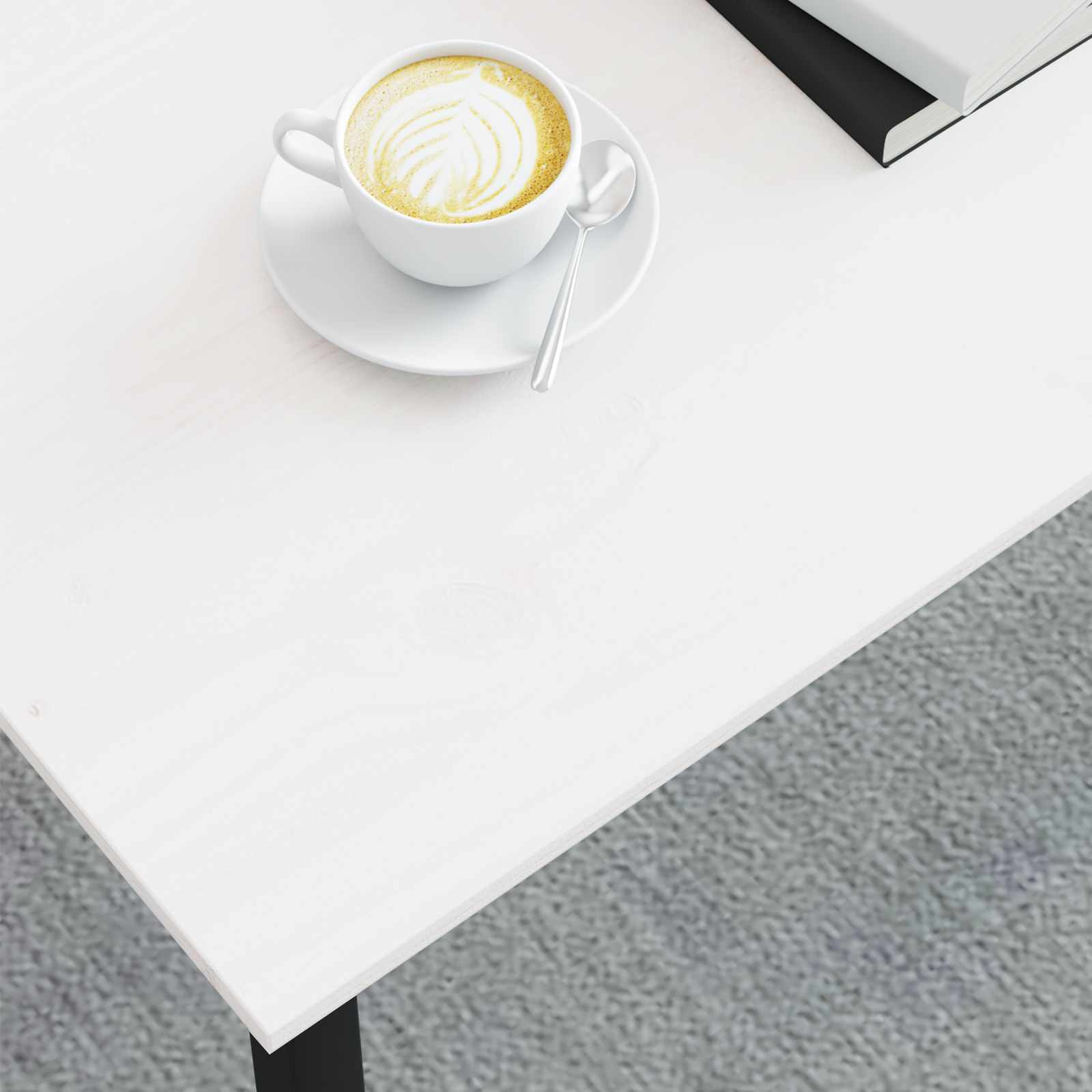 Kava Stol Bijelo 70 x 50 x 36 cm Čvrsto borovo drvo