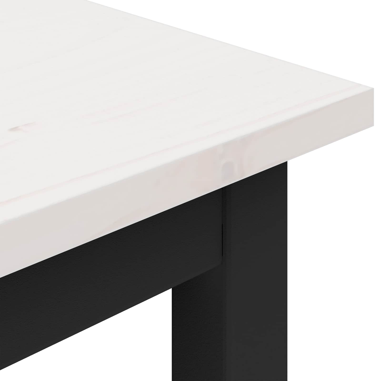 klupa Bijelo 200 x 35 x 45 cm Čvrsto borovo drvo