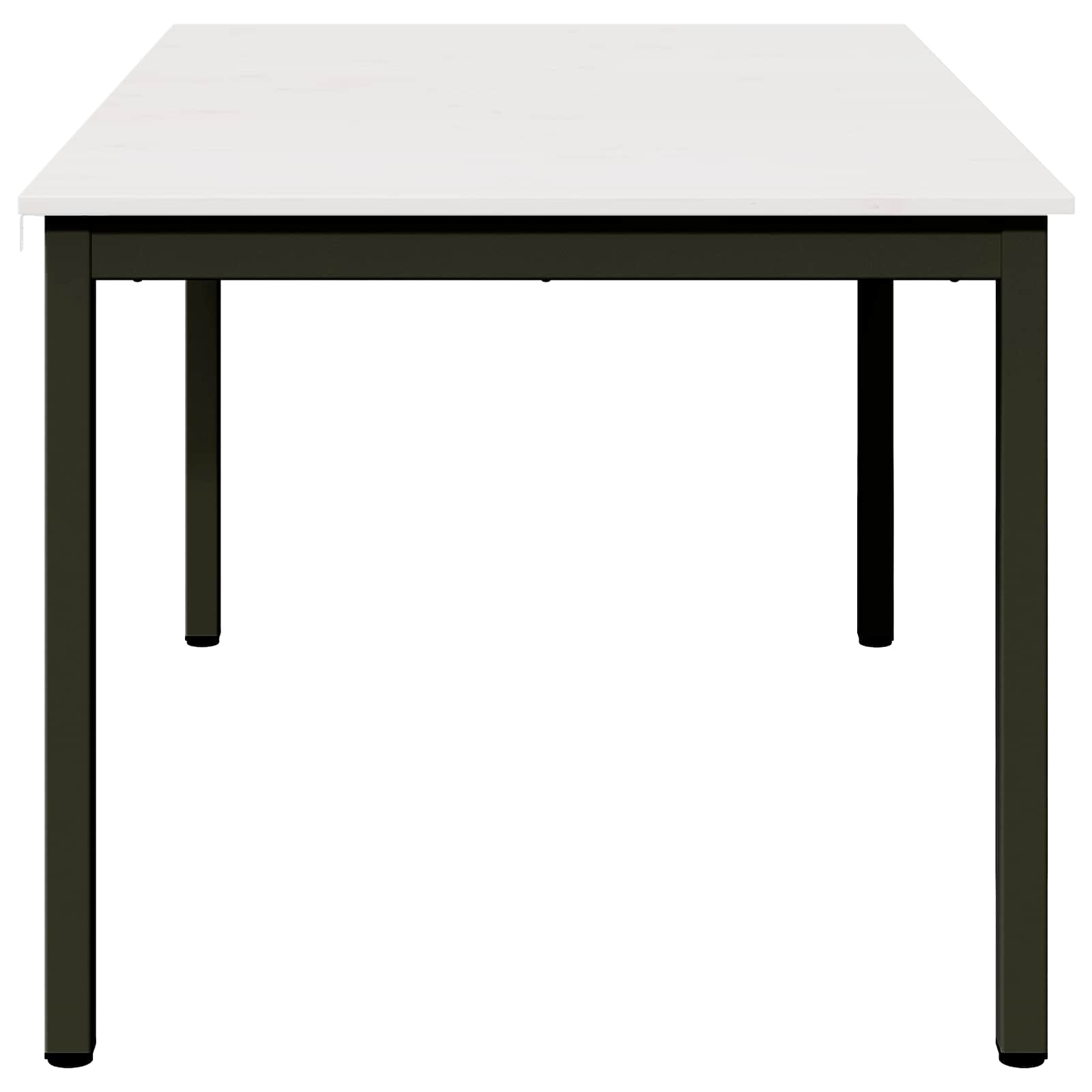 Stol za objedovanje Bijelo 150 x 90 x 75 cm Čvrsto borovo drvo