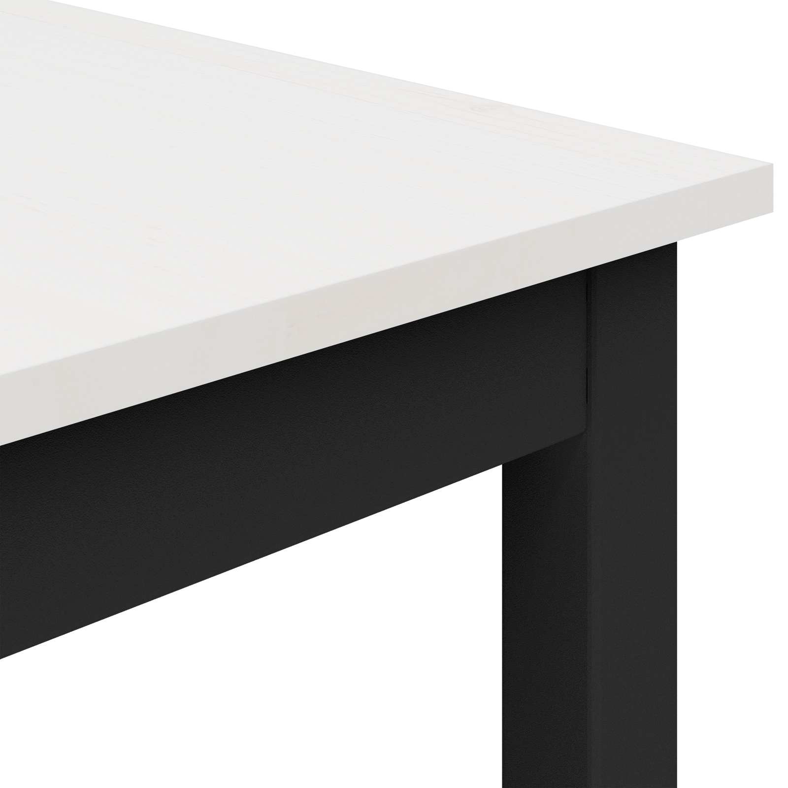 Stol za objedovanje Bijelo 180 x 90 x 75 cm Čvrsto borovo drvo