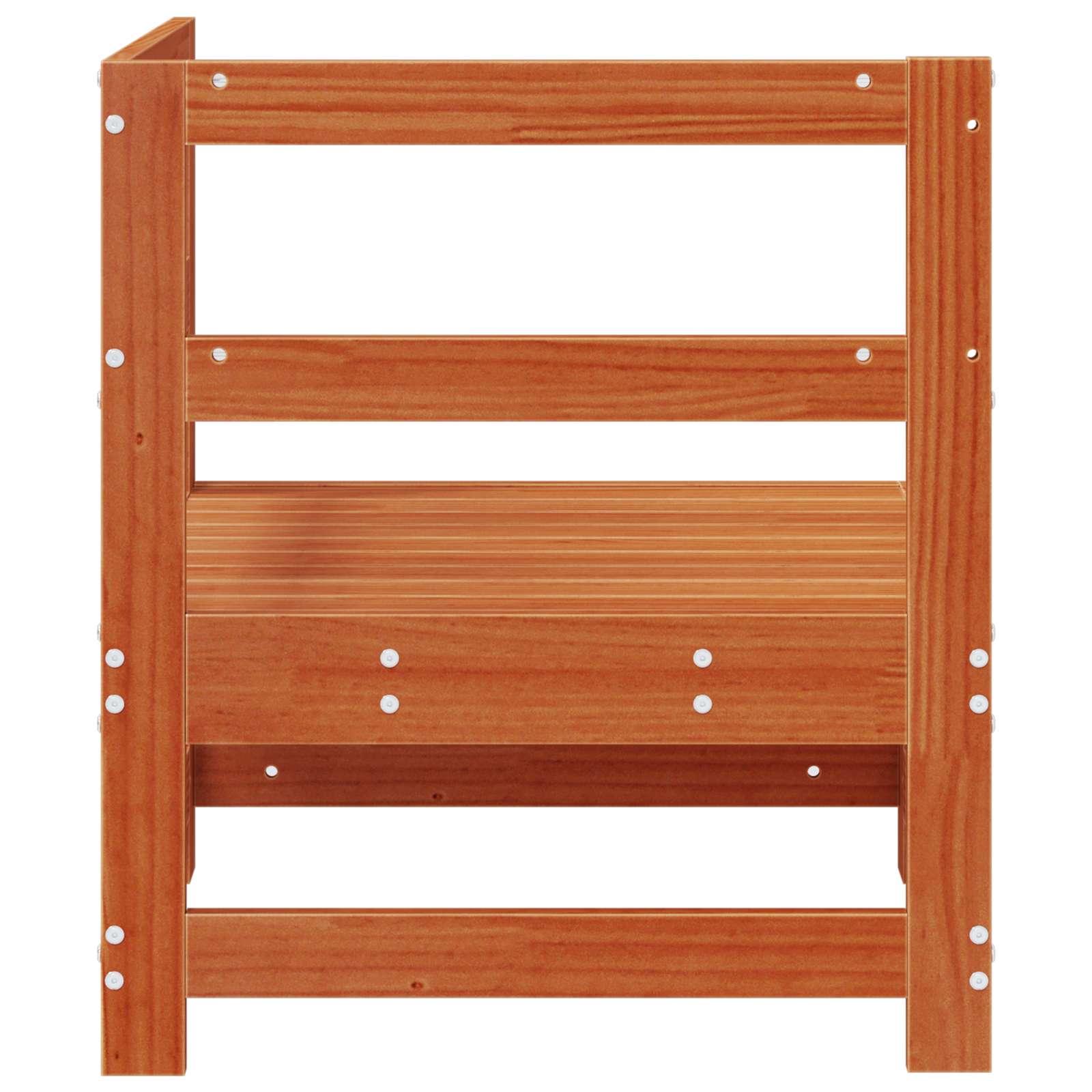Vrtni kutni kauč Masivna borovina Vosak Smeđa 62 x 62 x 70,5 cm