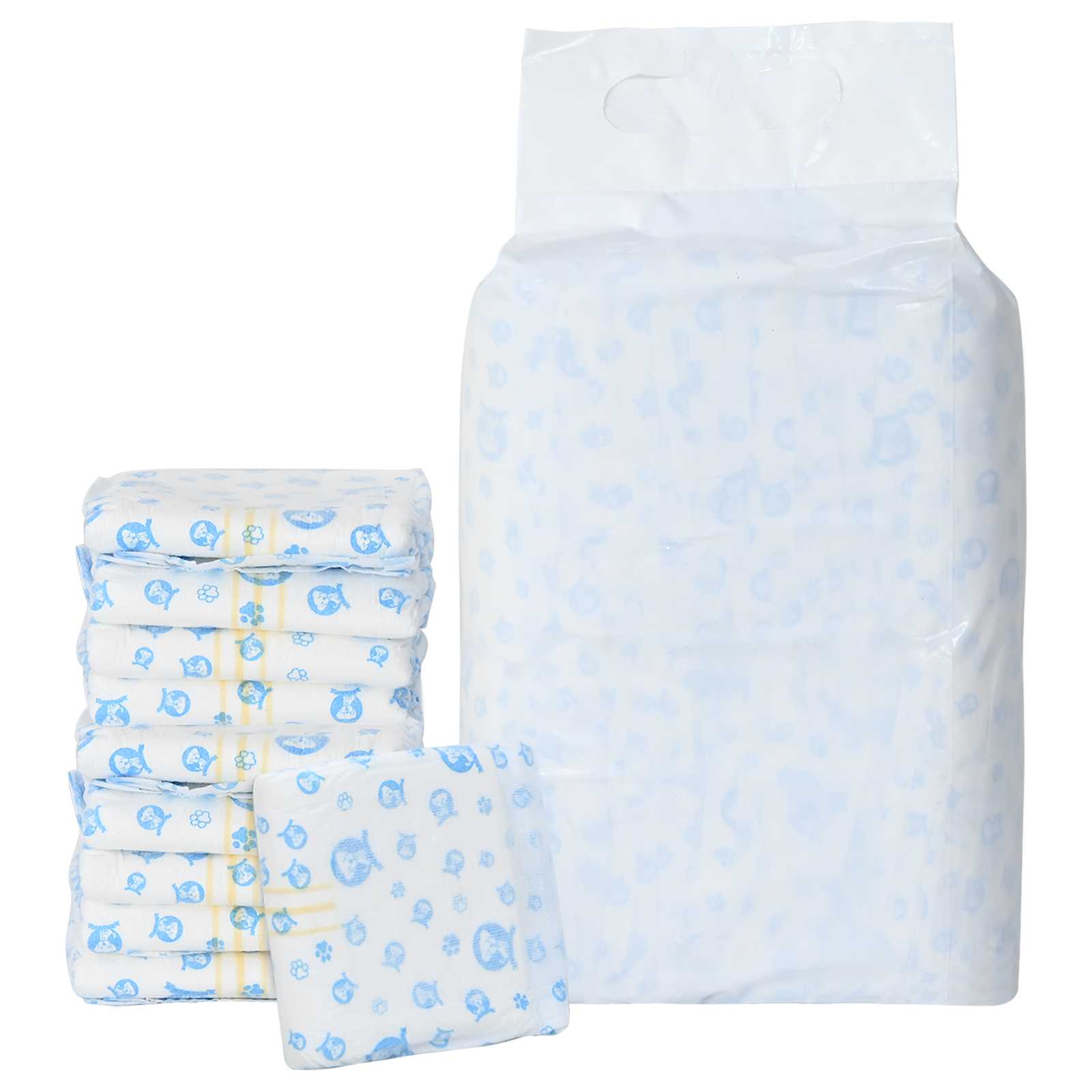 Jednokratna pelena za muške pse 30 pcs Bijeli XS